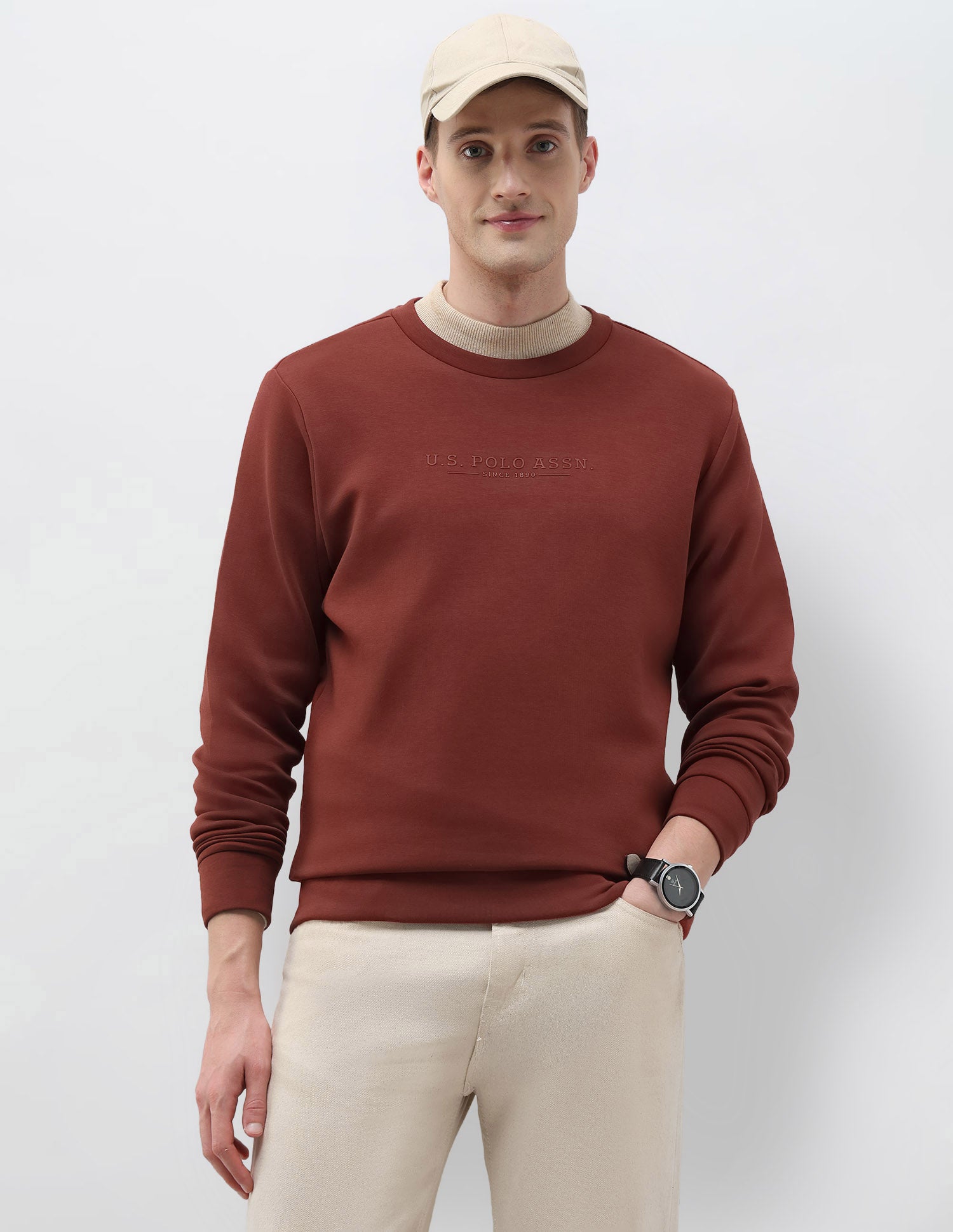 Solid Regular Fit Sweatshirt
