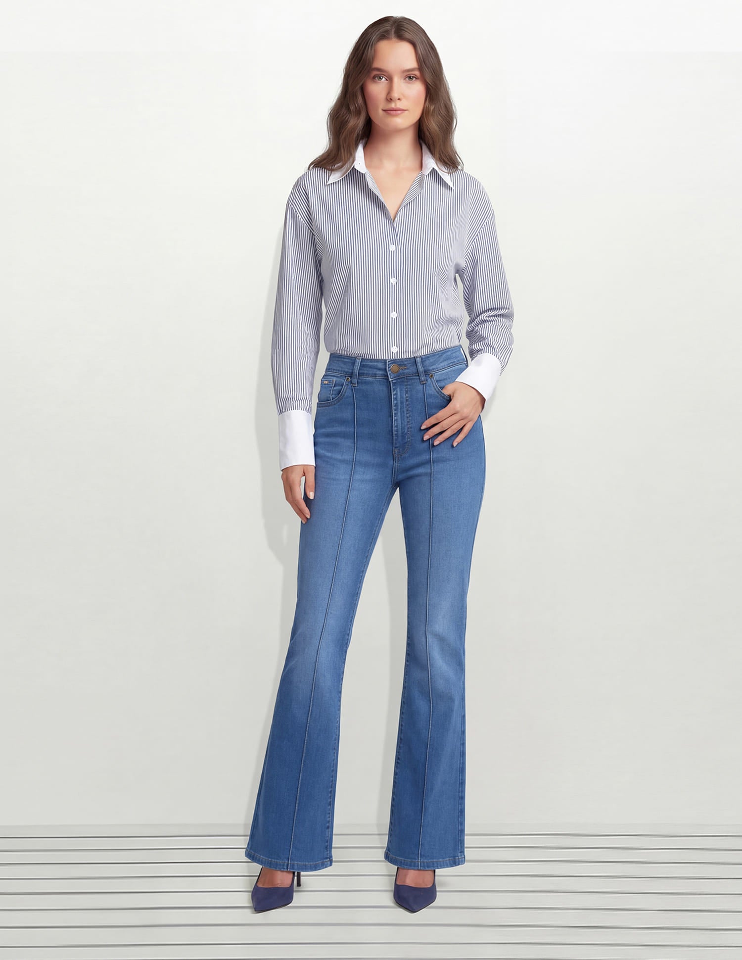High Rise Bootcut Jeans