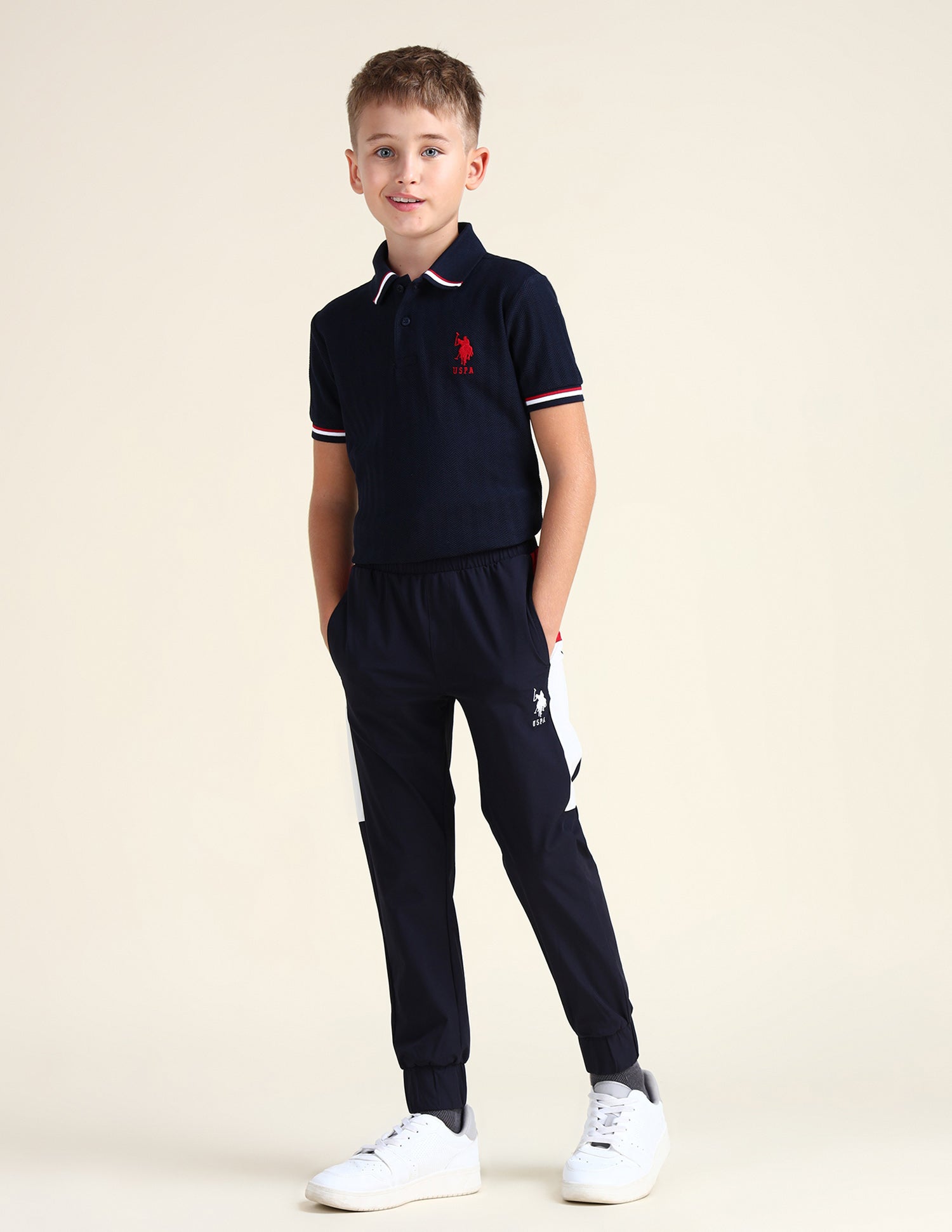 Pants Polo Sweat Suit Boys Boys Colourblocked Regular Fit Track