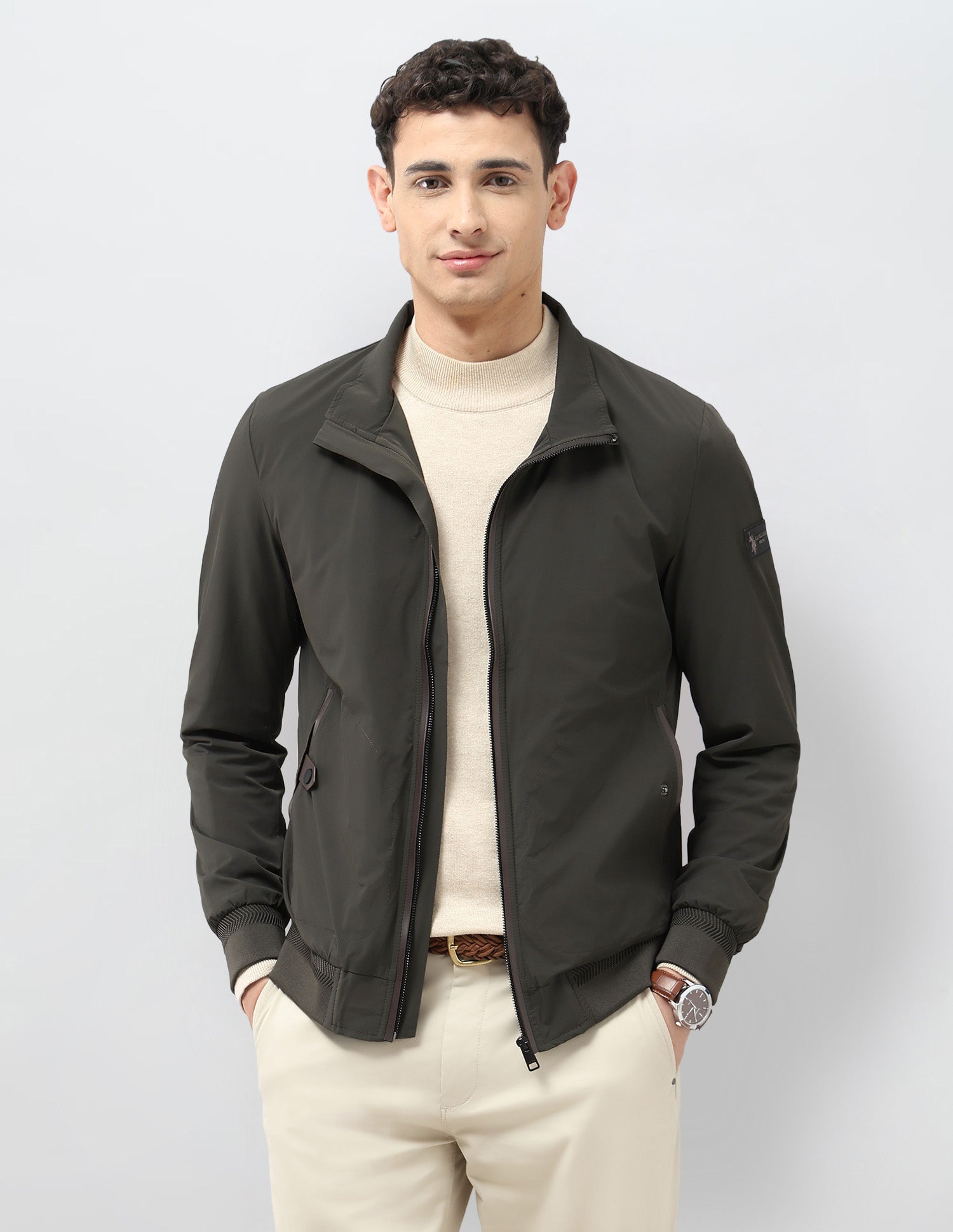 Solid Regular Fit Jacket