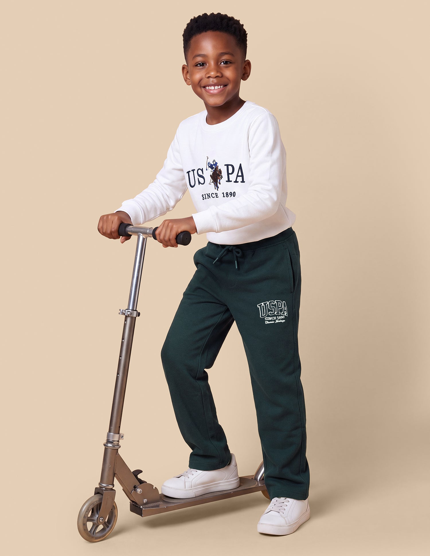 Mid Rise Regular Fit Sweatpants Teal - U.S. Polo Assn. India | Large