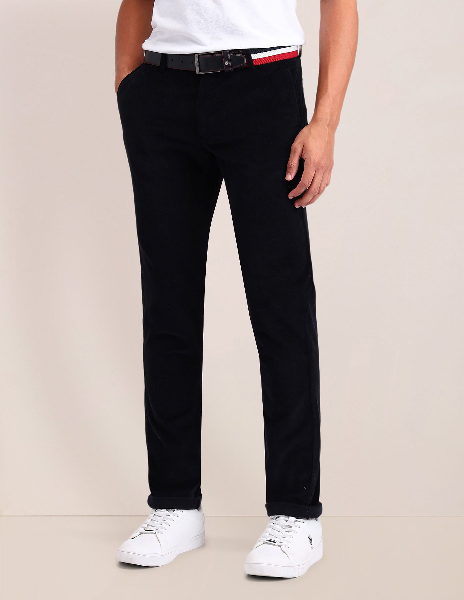 Denver Slim Fit Solid Trousers