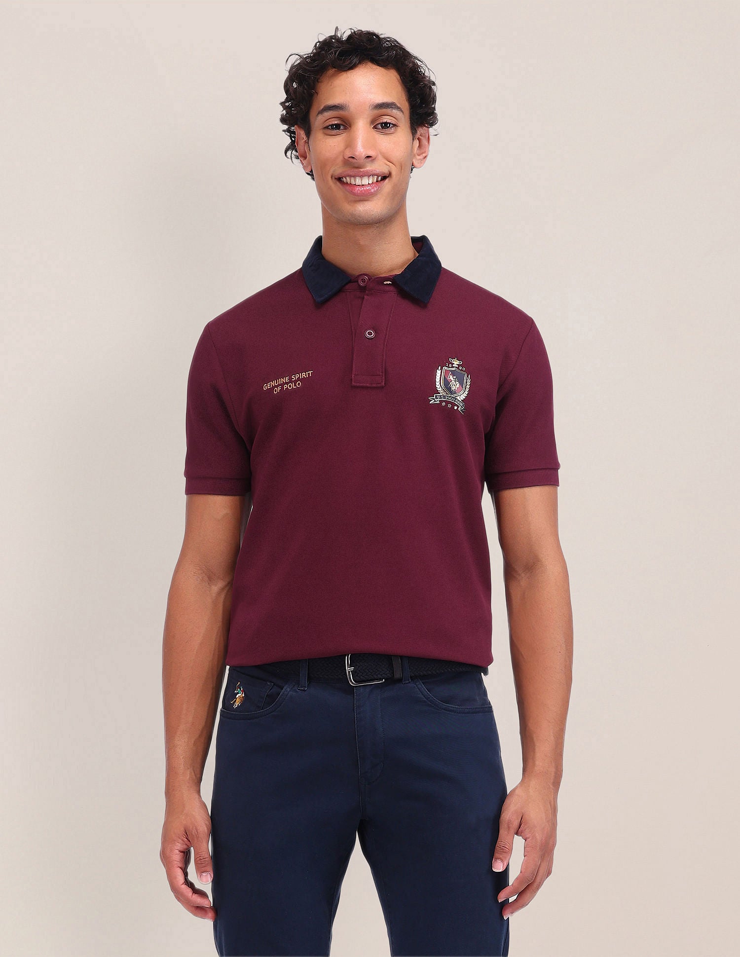 Slim Fit Solid Polo Shirt