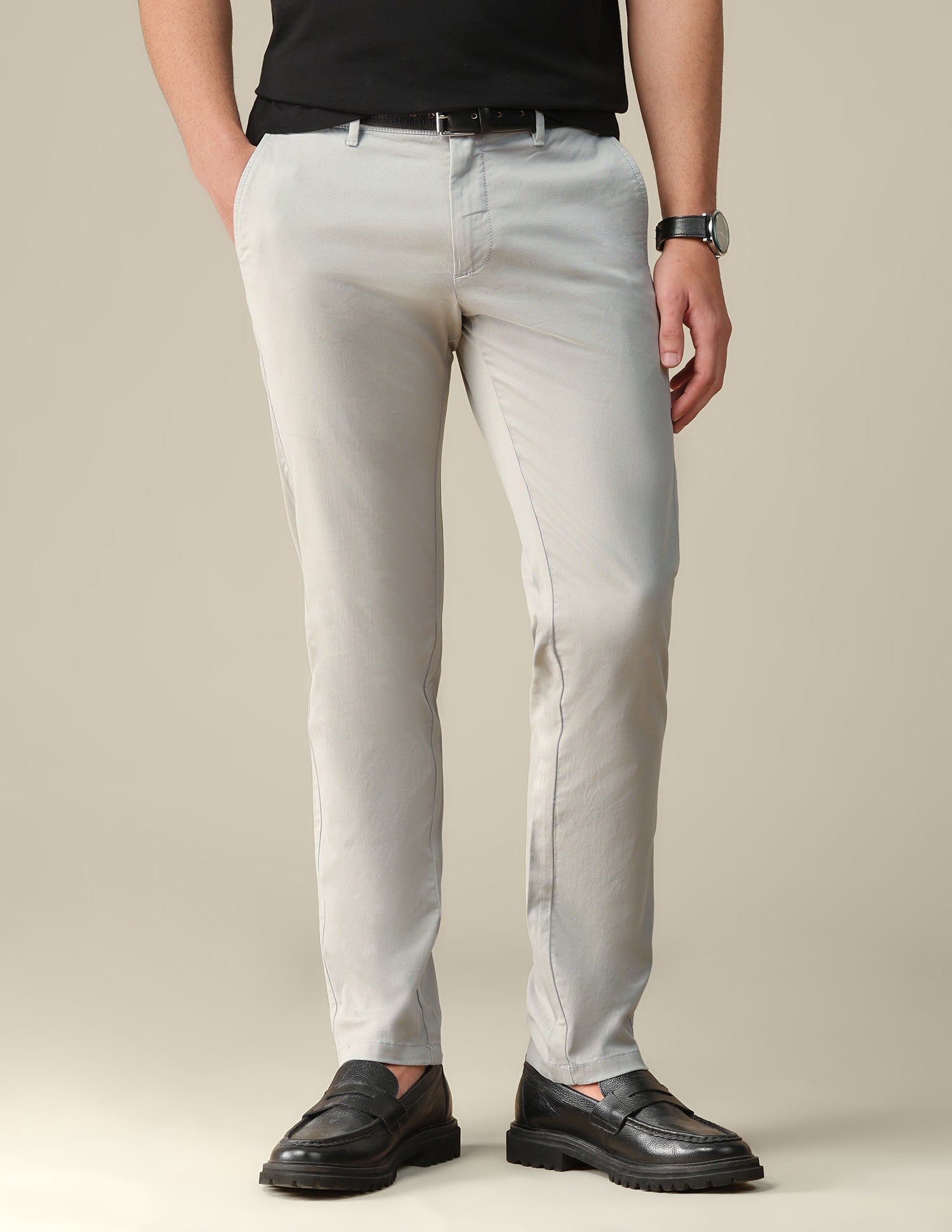 Denver slim fit Twill Trousers