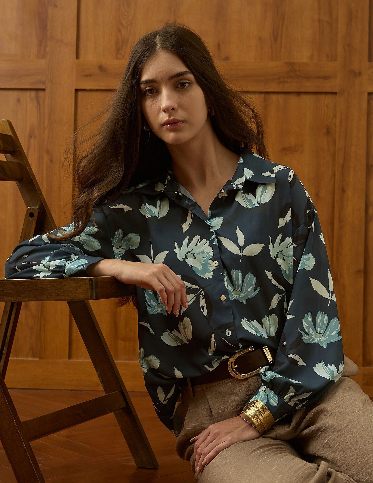 Floral Printed Relaxed Fit Shirt