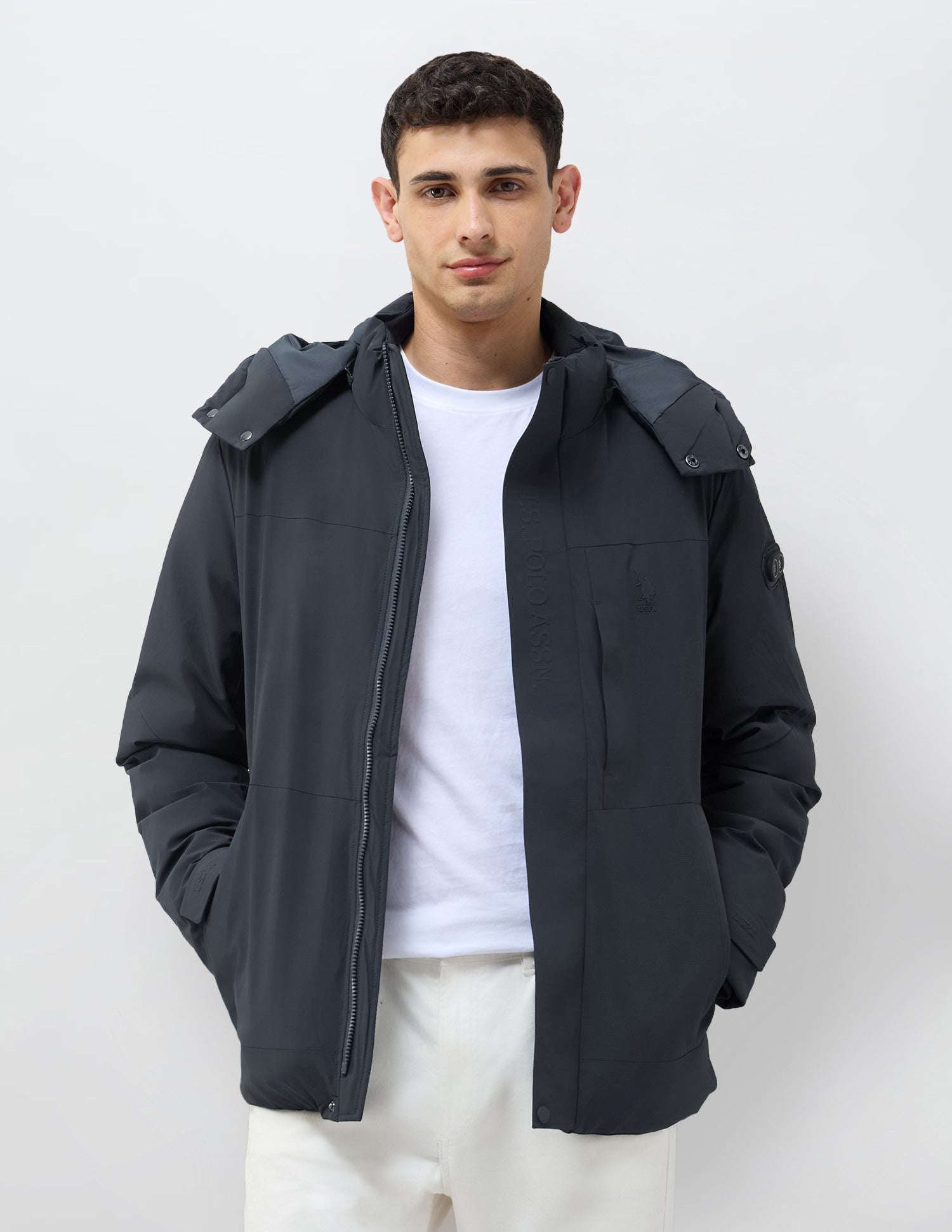 Regular Fit Solid Jacket