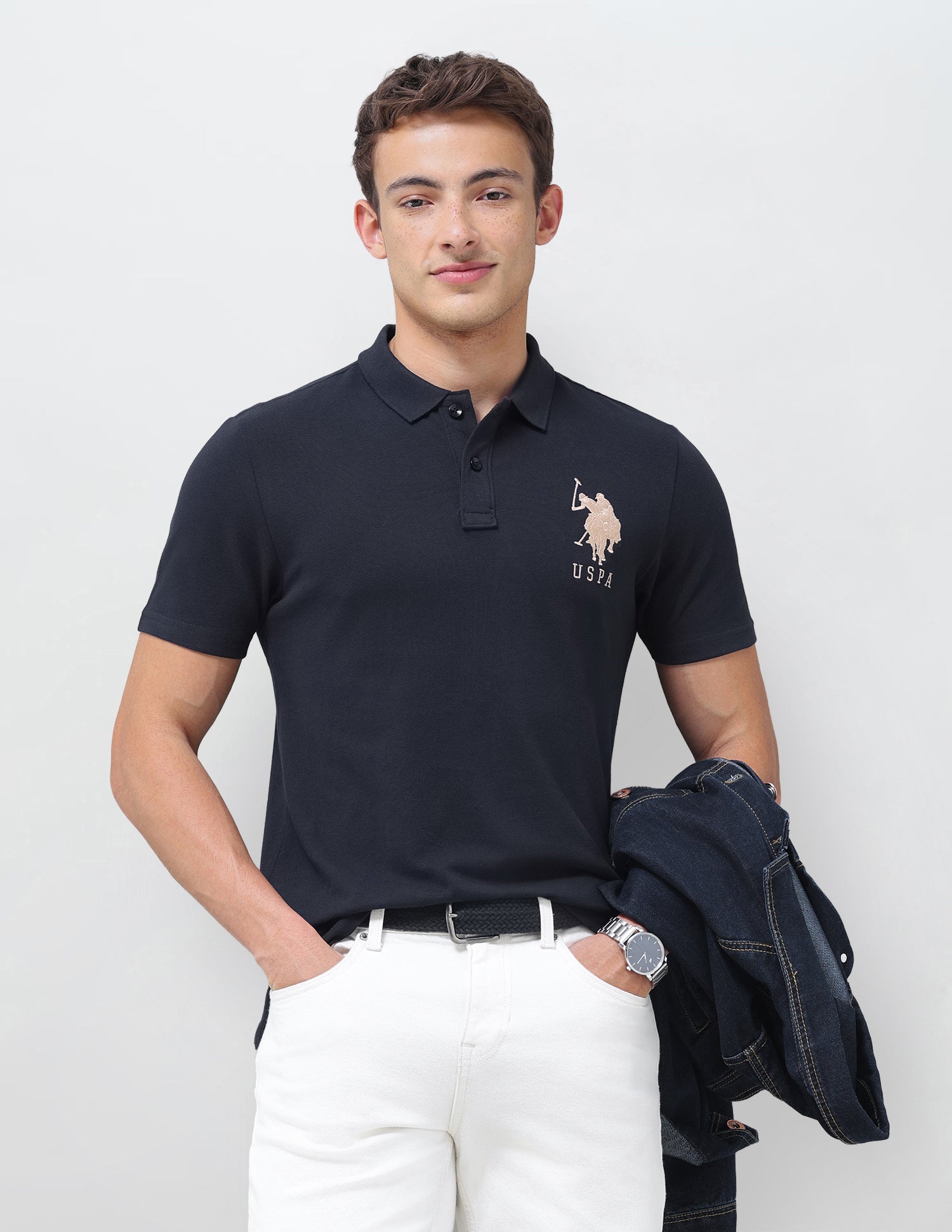 Solid Slim Fit Polo Shirt