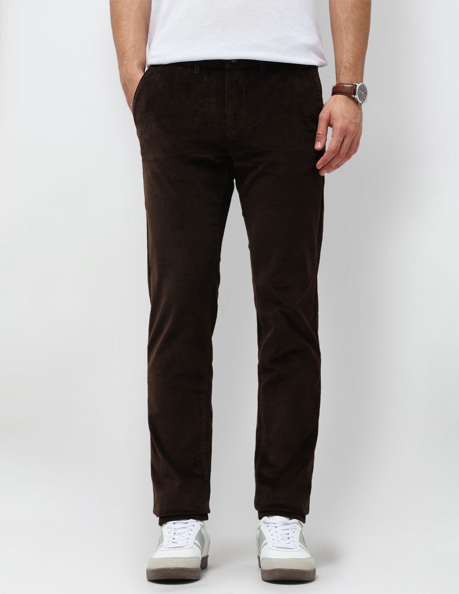 Denver Slim Fit Corduroy Trousers
