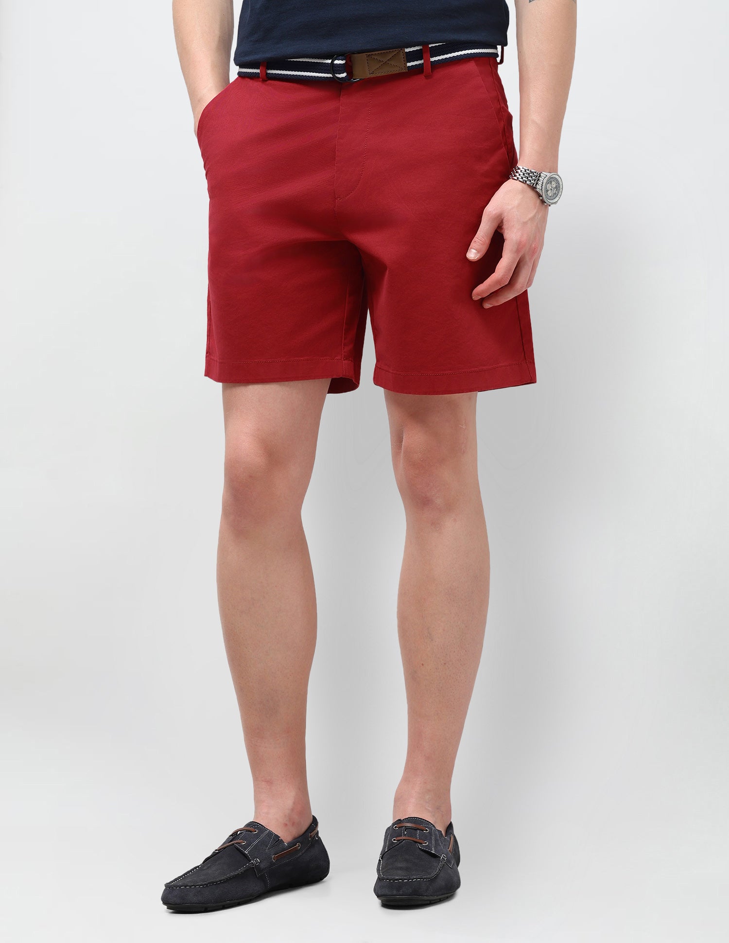 Slim Fit Twill Shorts
