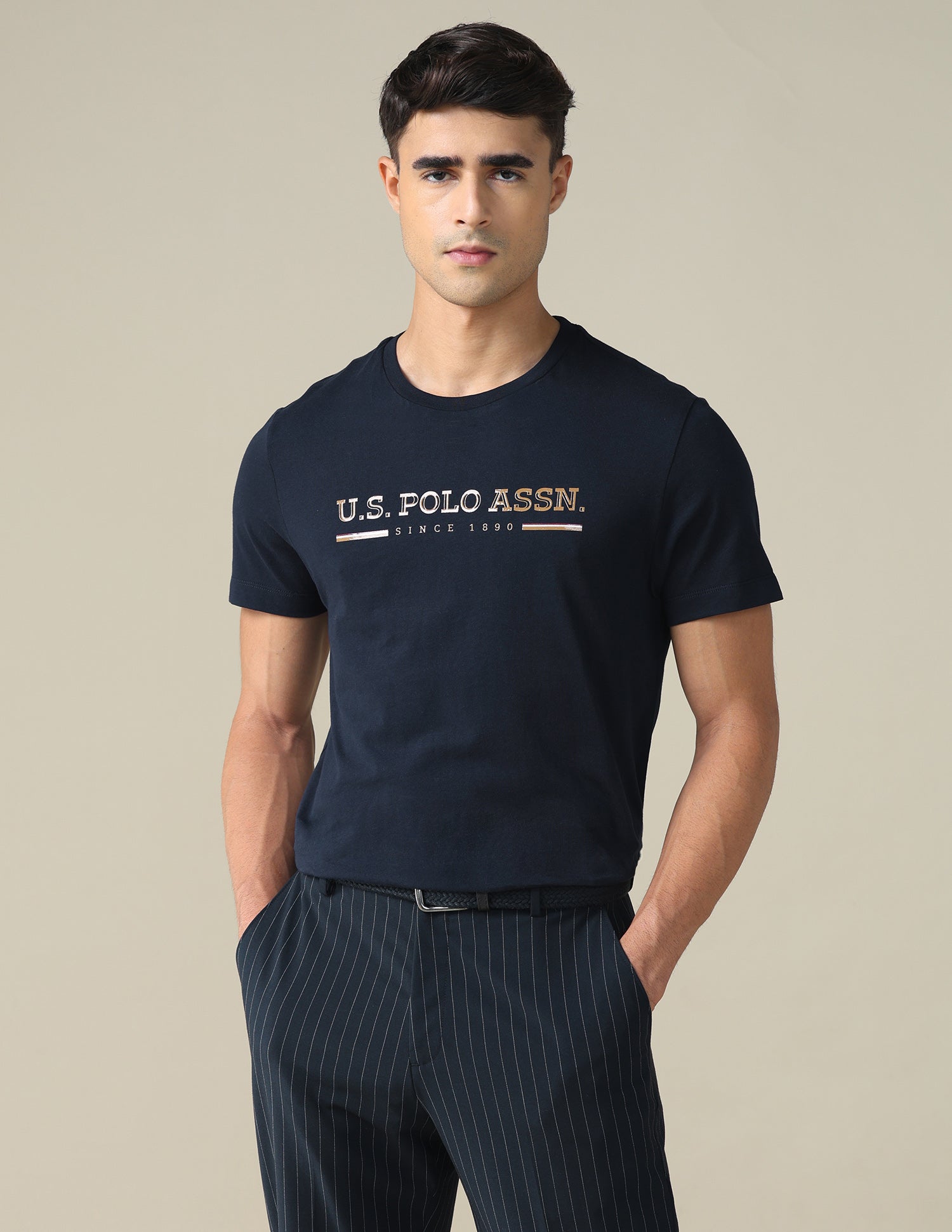 Regular Fit Solid T-shirt