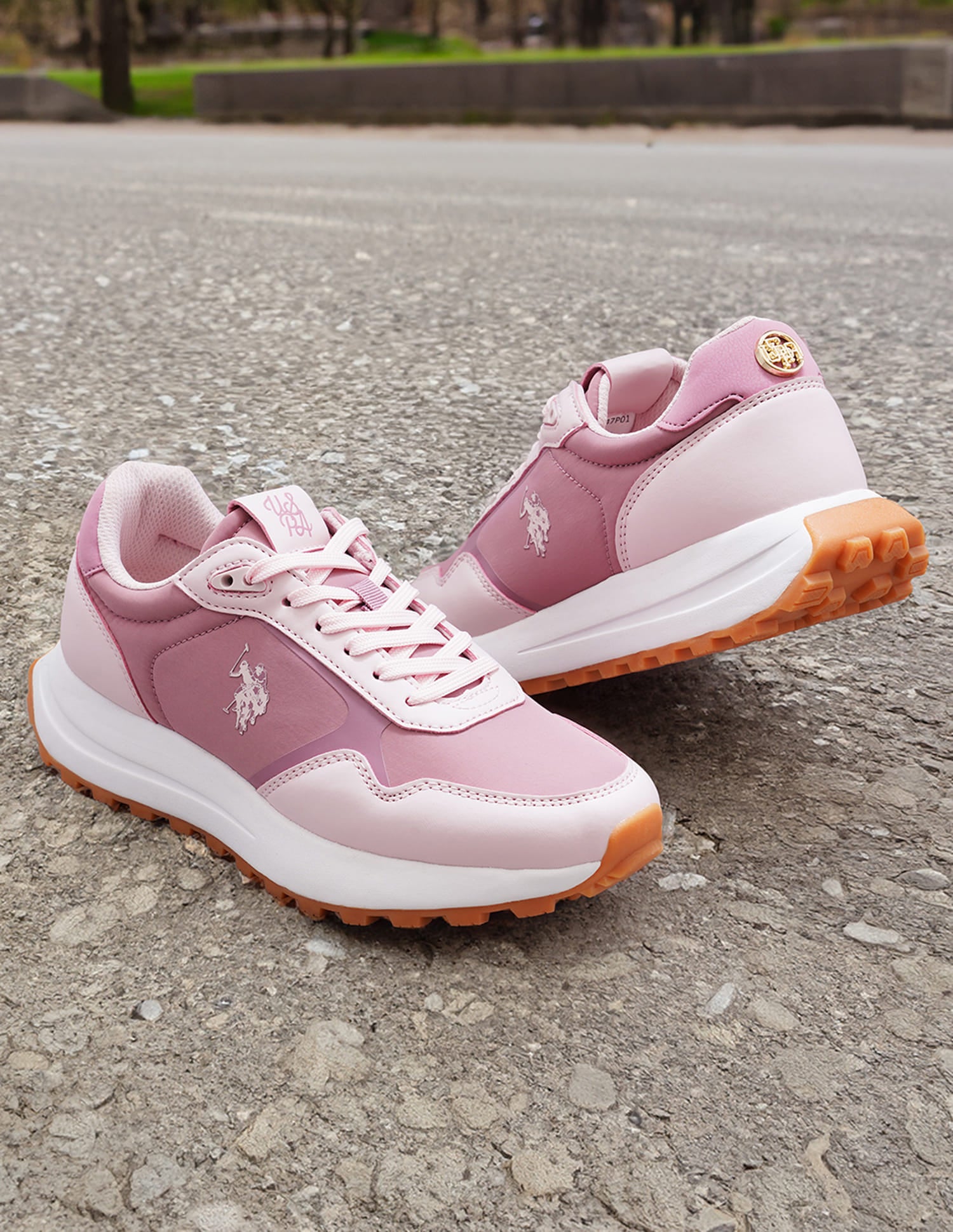 Women Colour Block Damaris Sneakers Dusty Pink - U.S. Polo Assn. India | Large