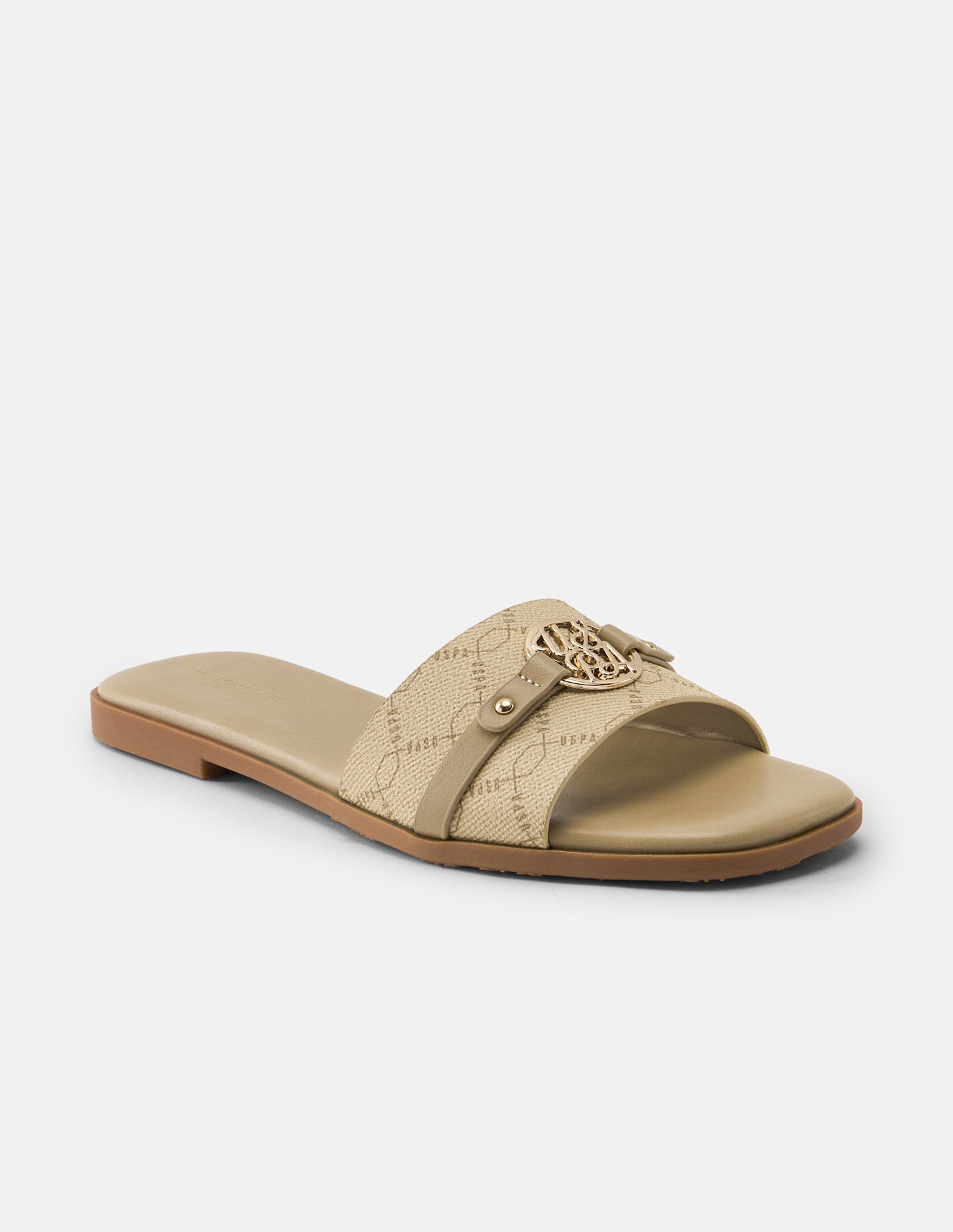 Monogram Adara Sandals Beige - U.S. Polo Assn. India | Large