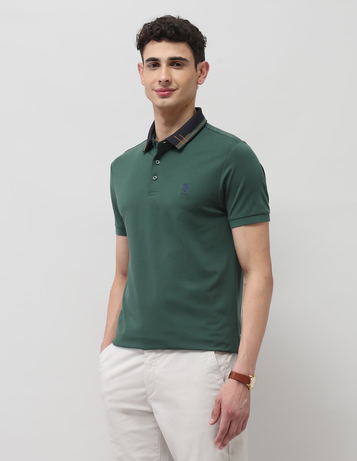 Solid Regular Fit Polo Shirt