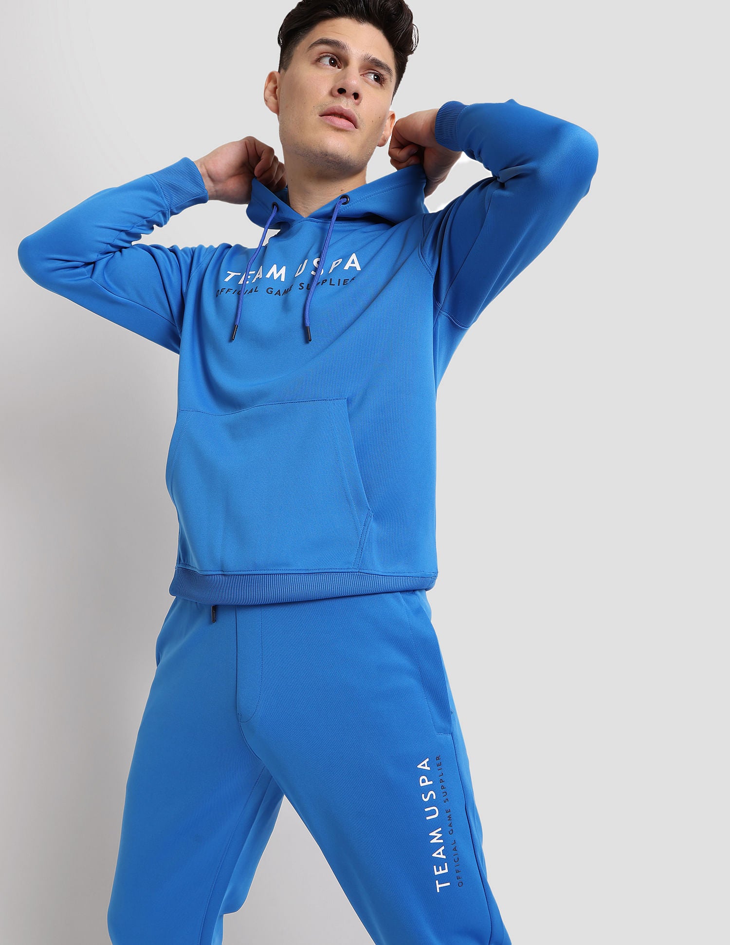 Essential Training Hoodie Blue - U.S. POLO ASSN. | Large