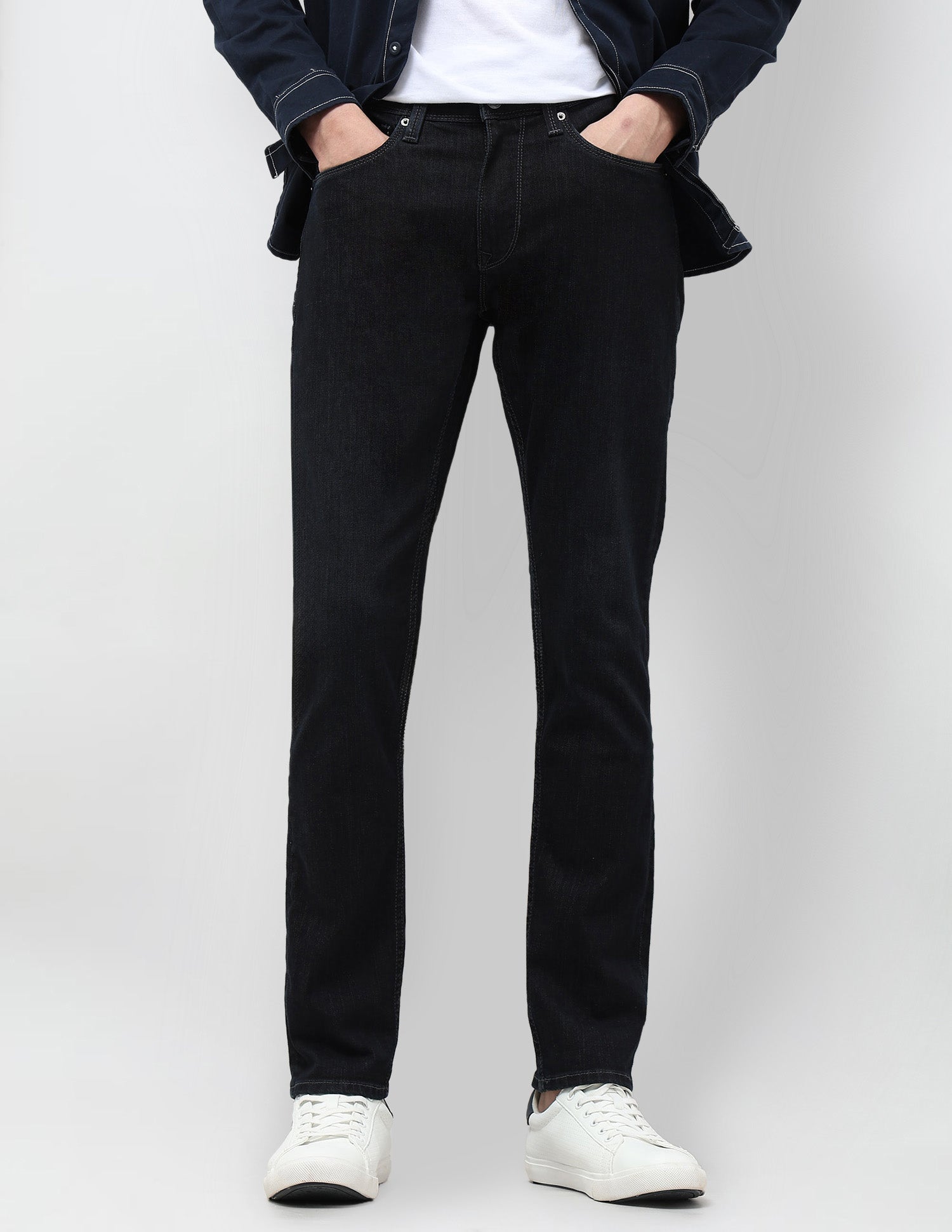 Brandon Slim Tapered Fit Blue Jeans