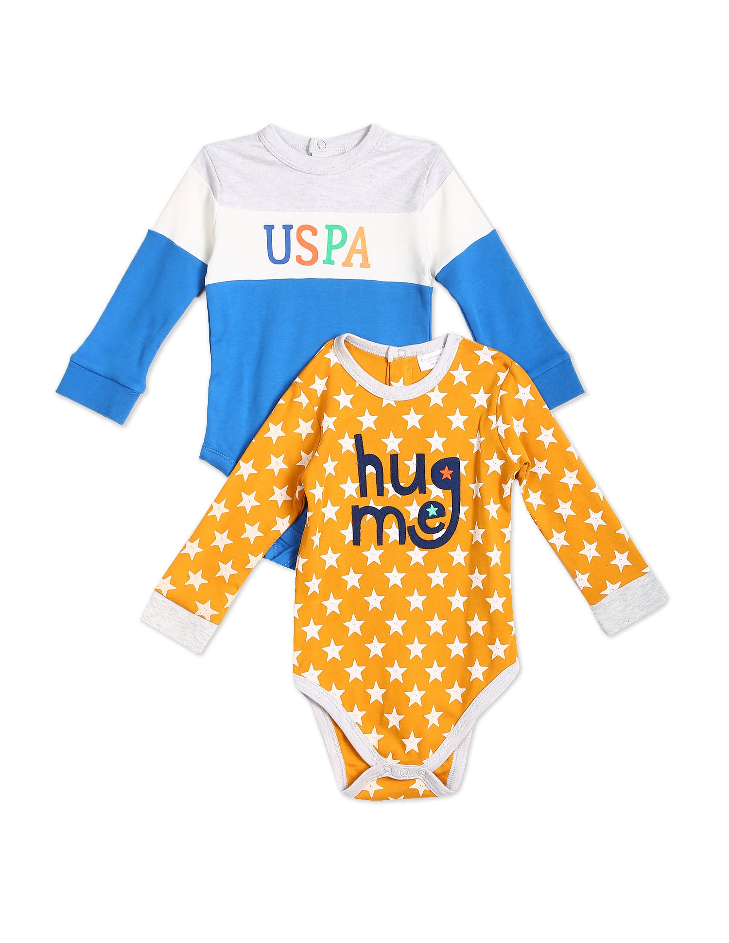 Baby Assorted Long Sleeve Bodysuit - Pack Of 2