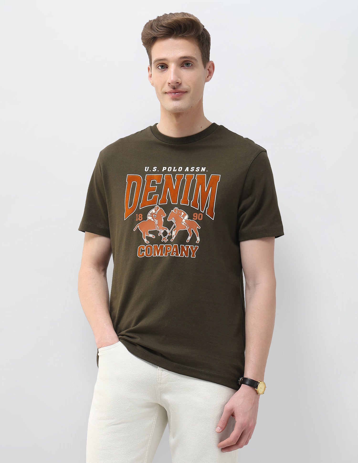 Graphic Brand Printed Summer House T-Shirt