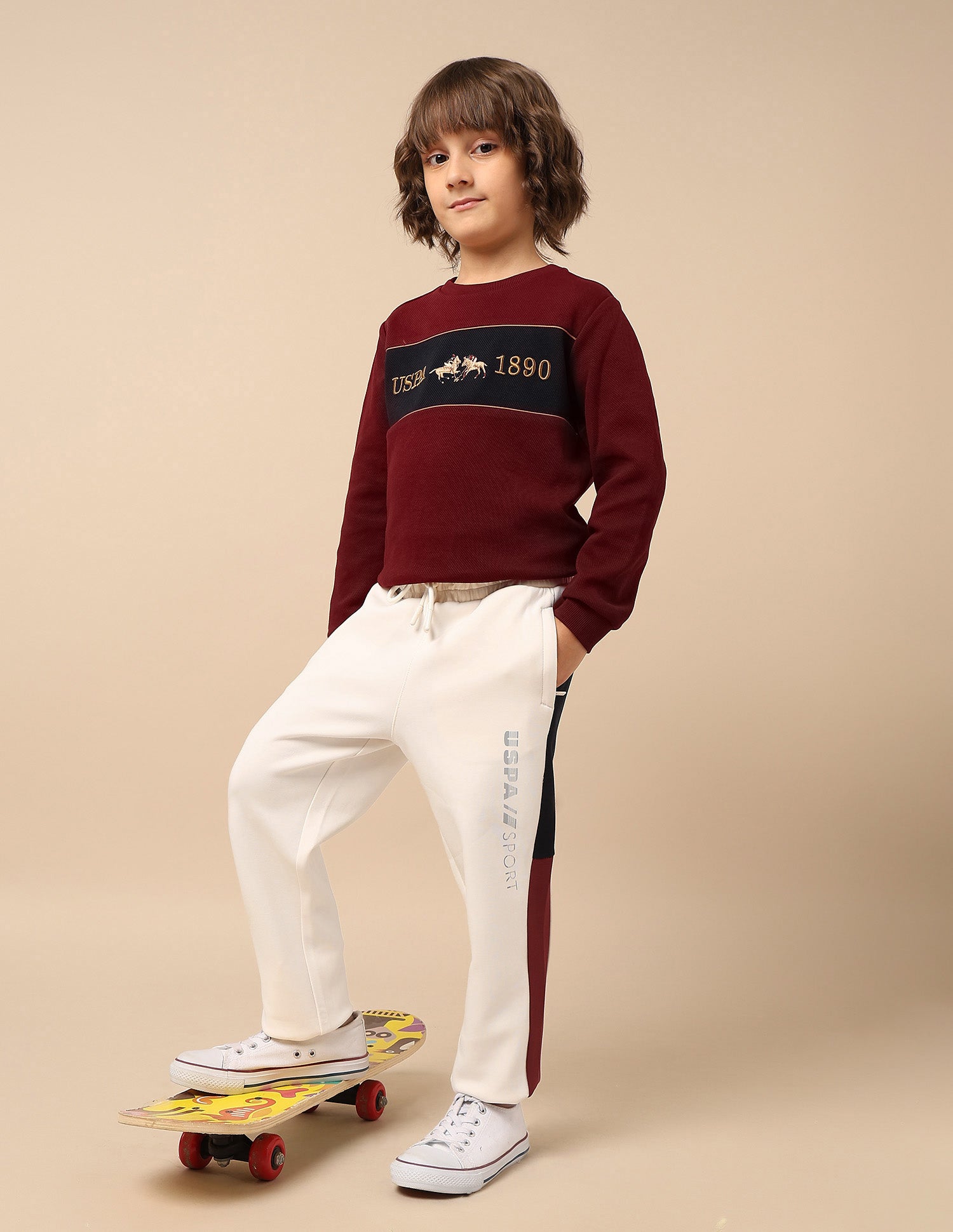 Boys Regular Fit Mini Me Track Pants