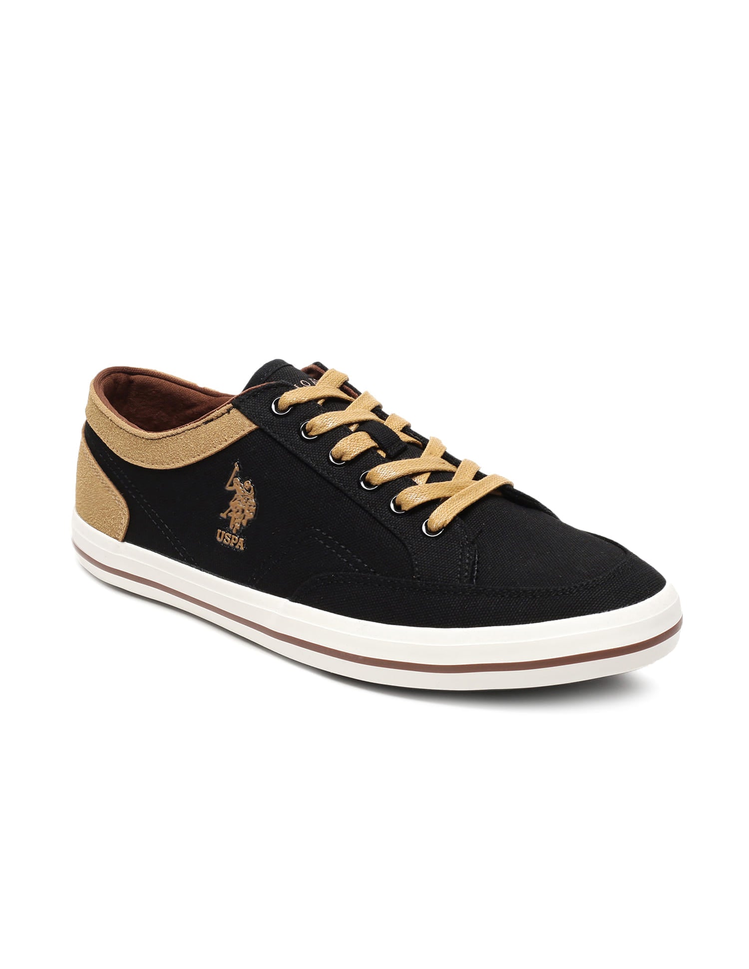Men Monton 10.0 Colourblocked Sneakers Black - U.S. Polo Assn. India | Large