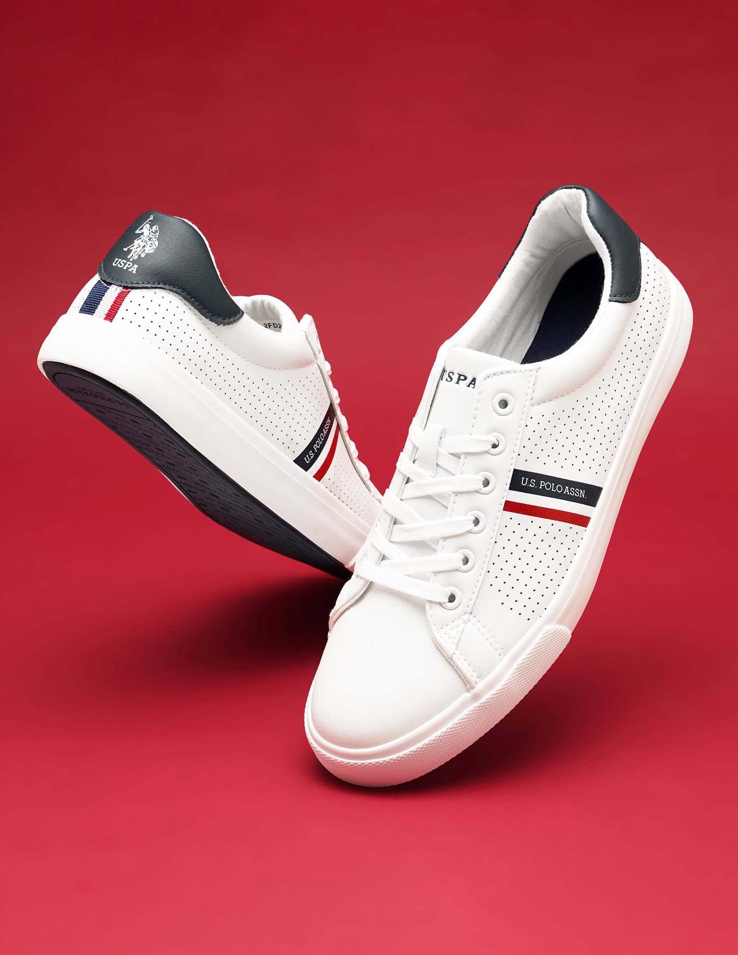 Men Capron 5.0 Solid Sneakers White - U.S. Polo Assn. India | Large