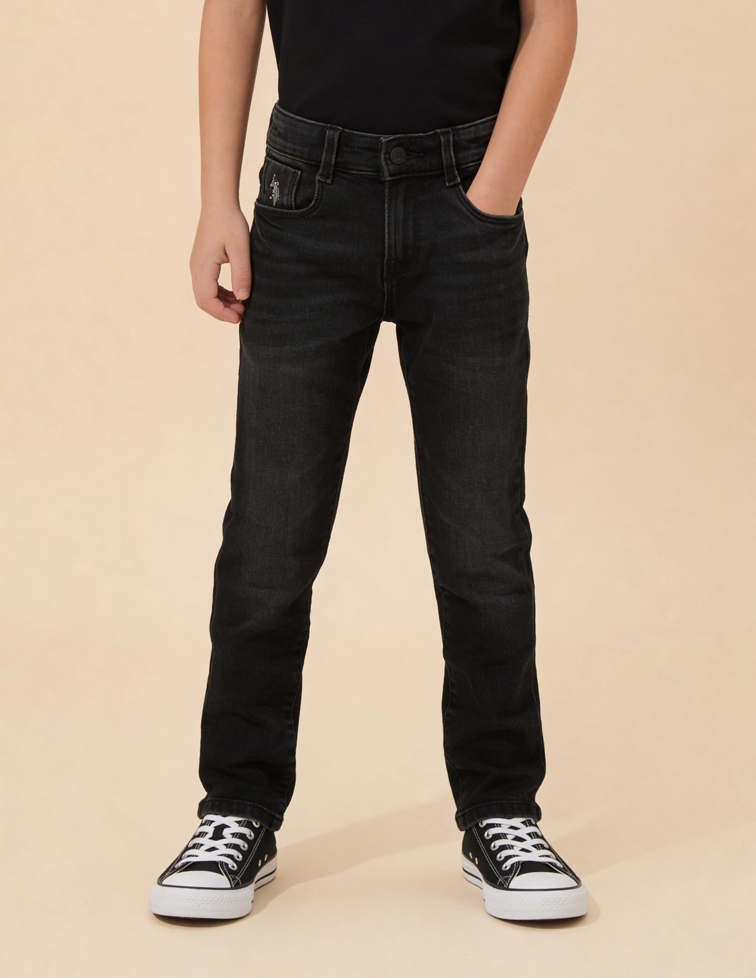 Slim Fit Black Jeans