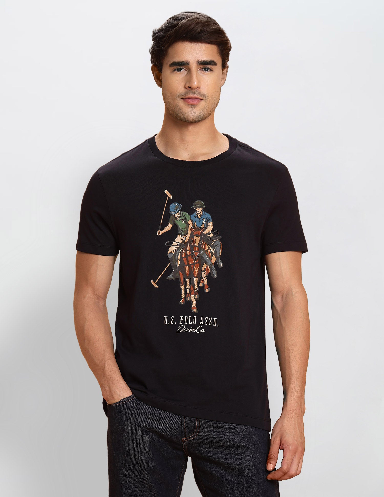 Graphic Brand Printed Muscle Fit T-Shirt