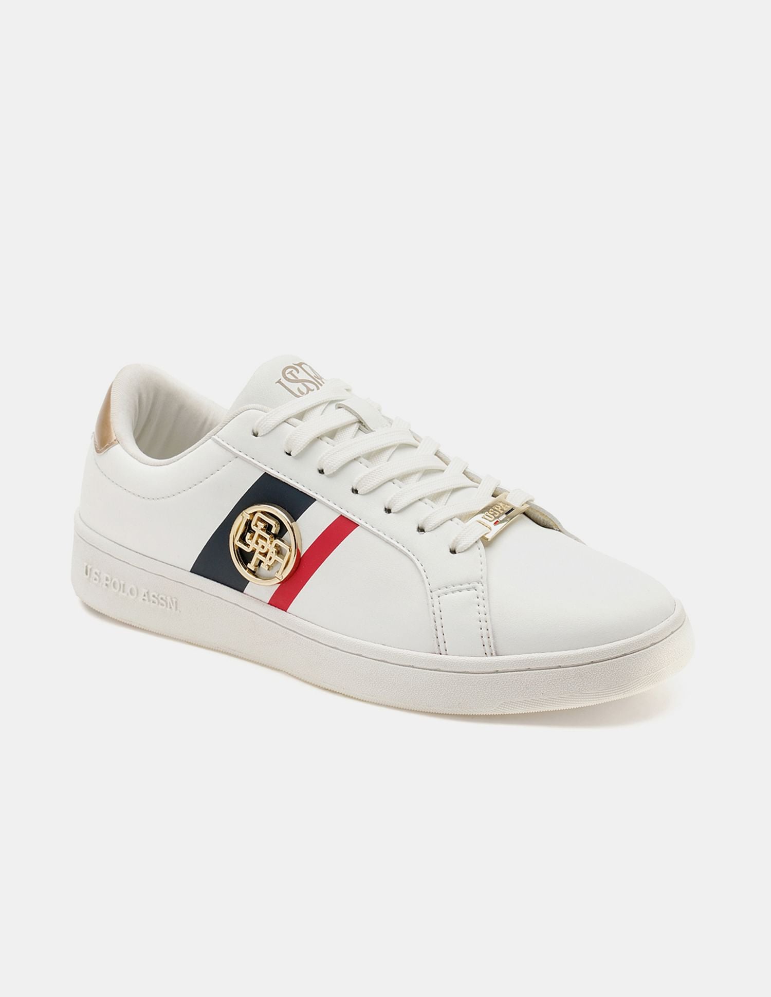 Women Emery 3.0 Colour Blocked Sneakers Off White - U.S. POLO ASSN. | Large