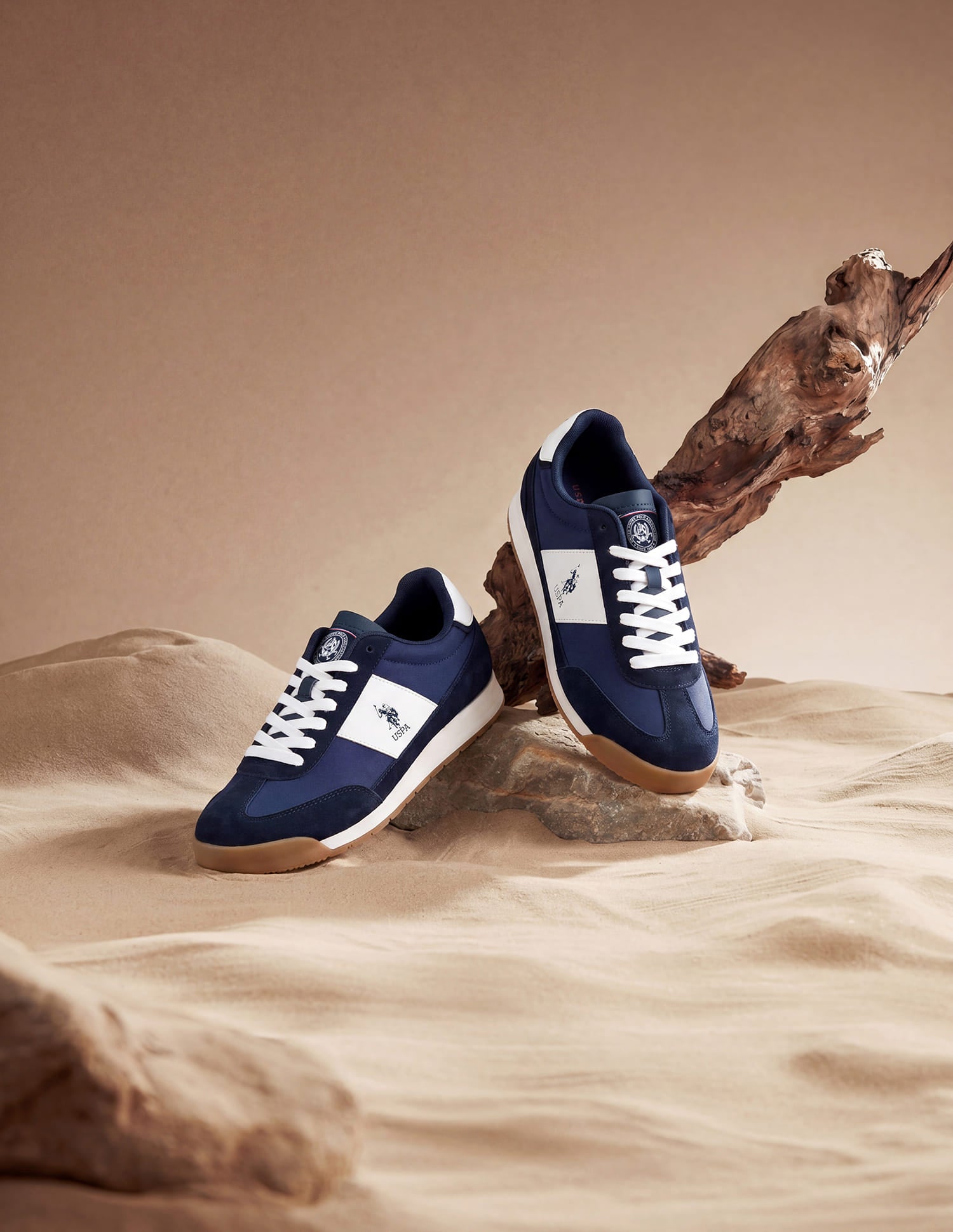 Round Toe Lace Ups Gallop Sneakers Navy - U.S. Polo Assn. India | Large