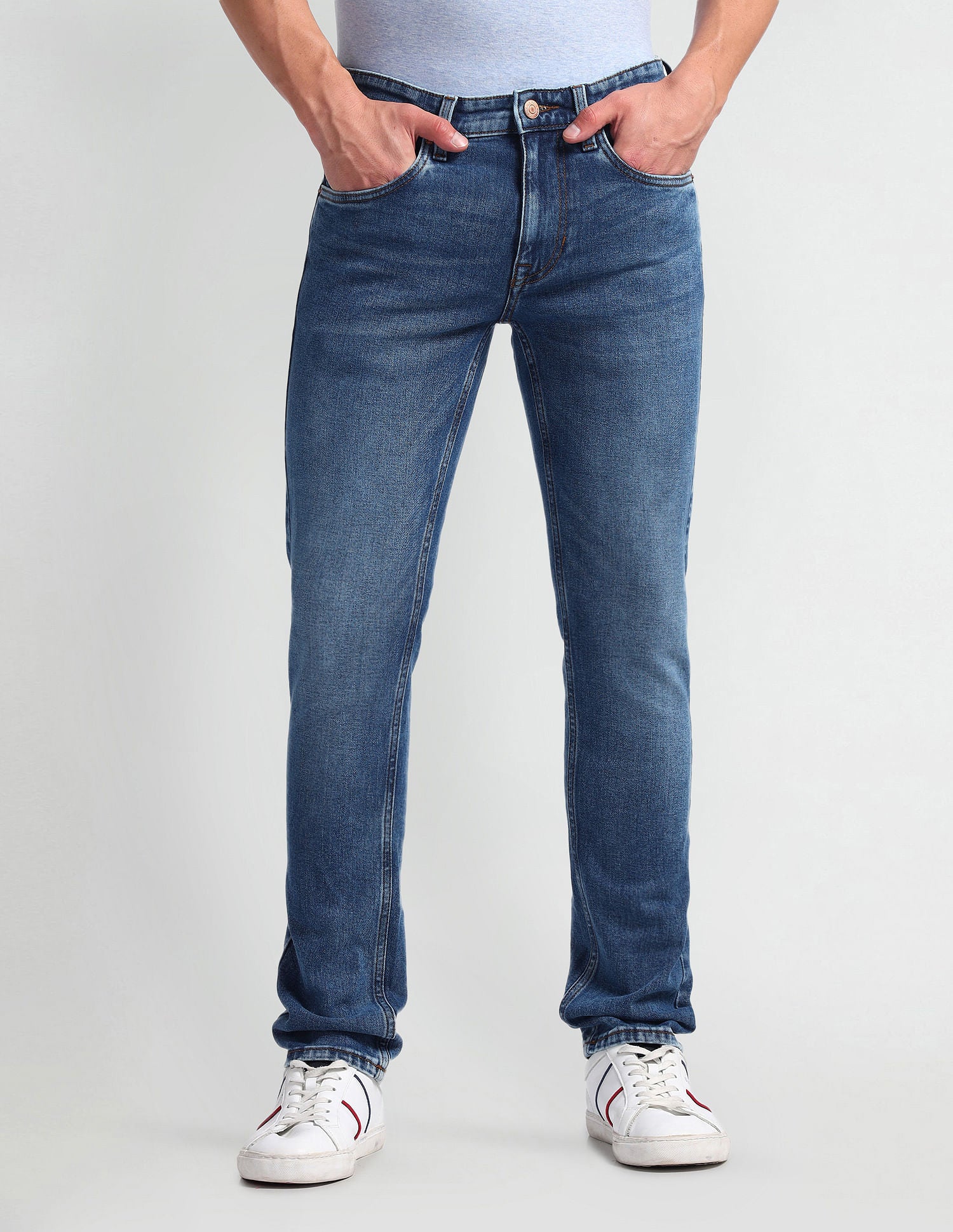 Regallo Skinny Fit Blue Jeans Blue - U.S. Polo Assn. India | Large