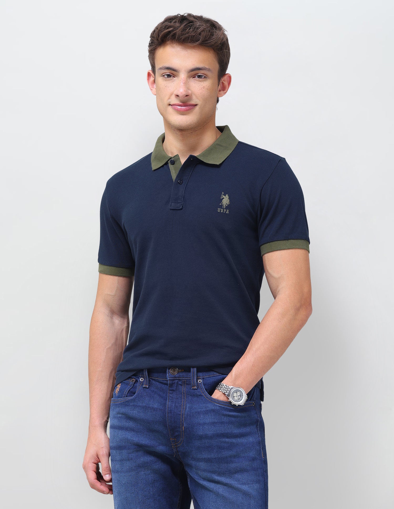 Solid Regular Fit Polo Shirt
