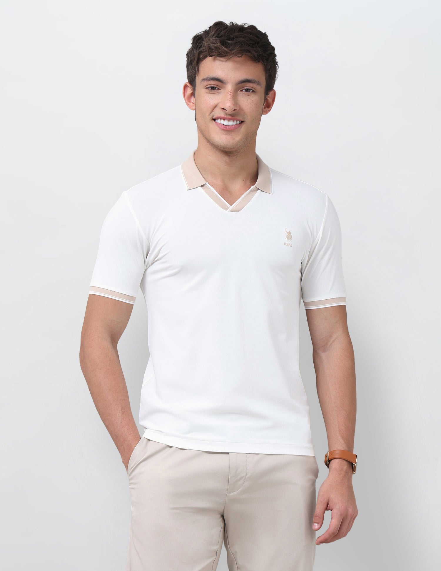 Solid Slim Fit Polo Shirt