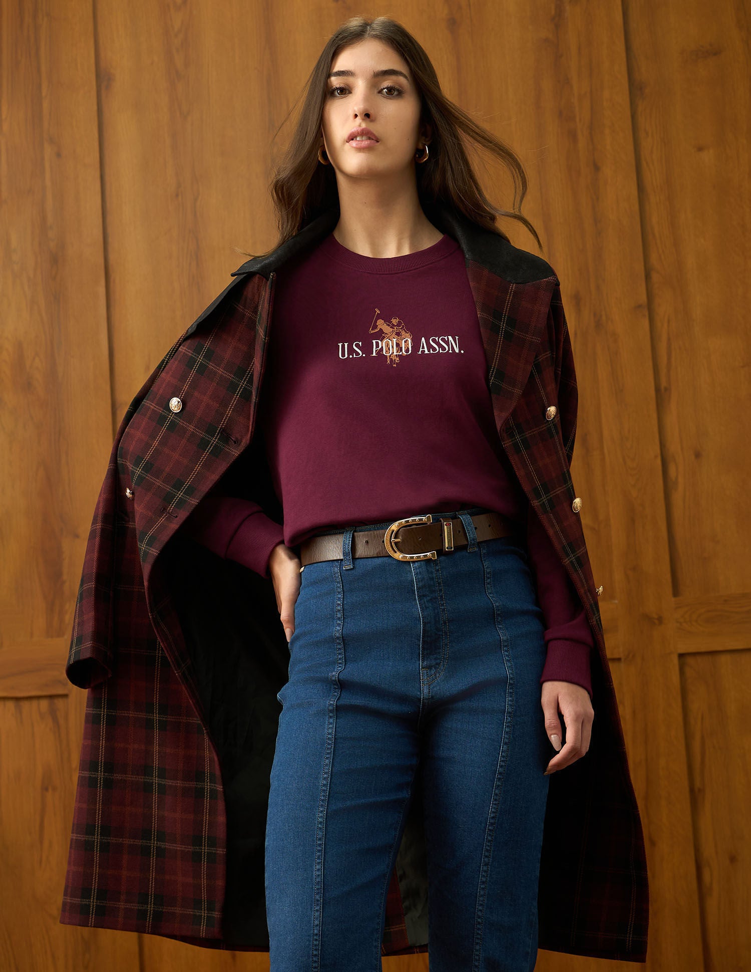 Regular Fit Brand Printed Sweatshirt