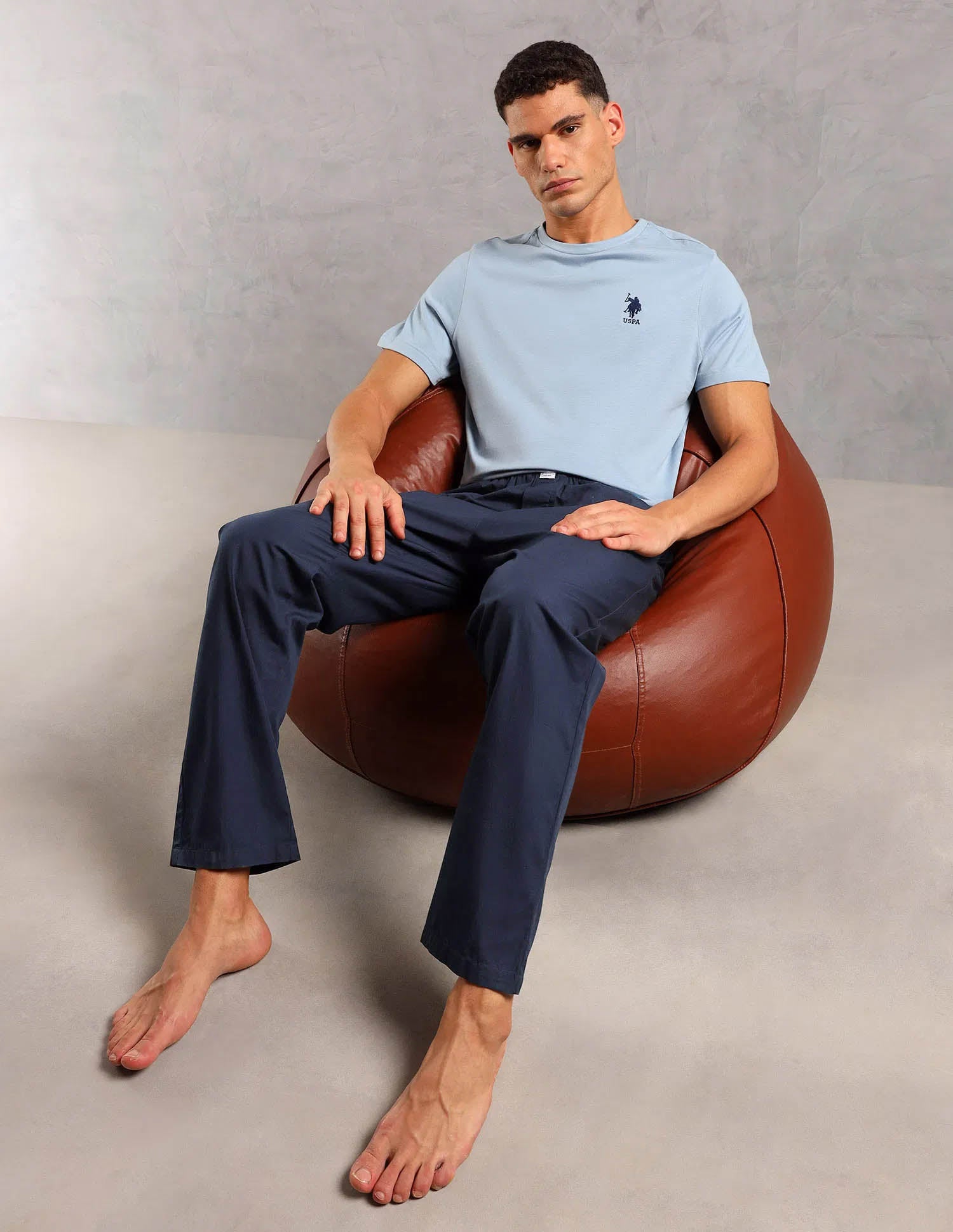 Solid Pure Cotton Sleep Set