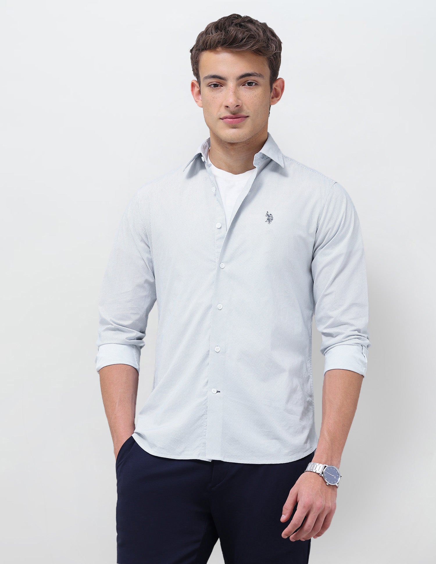 Geometric Printed Regular Fit Shirt