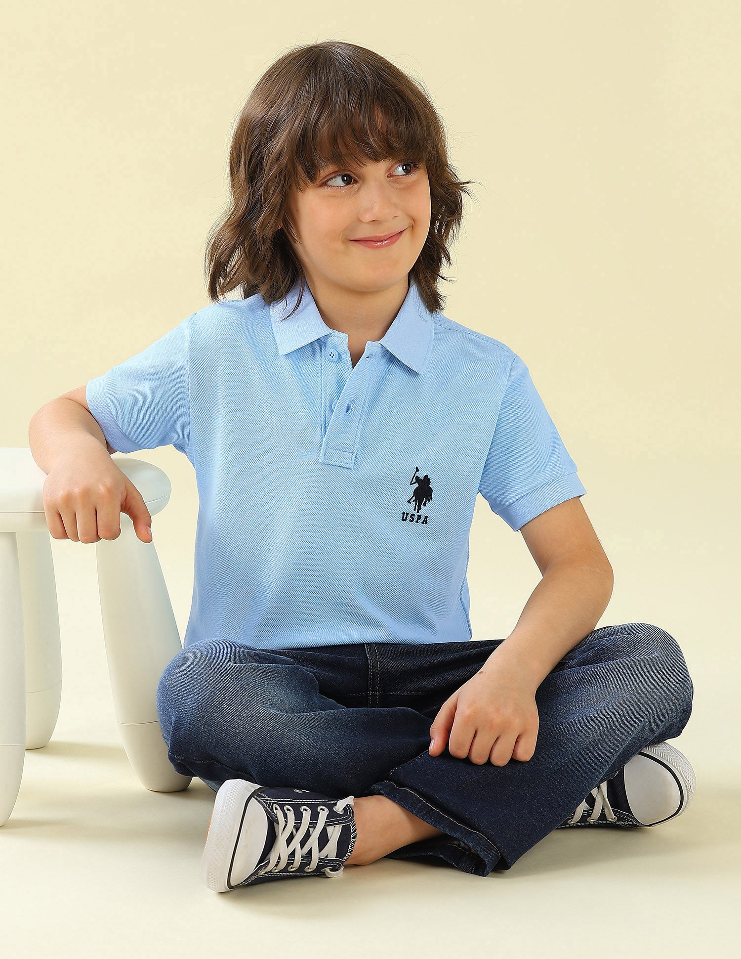 Solid Regular Fit Polo Shirt