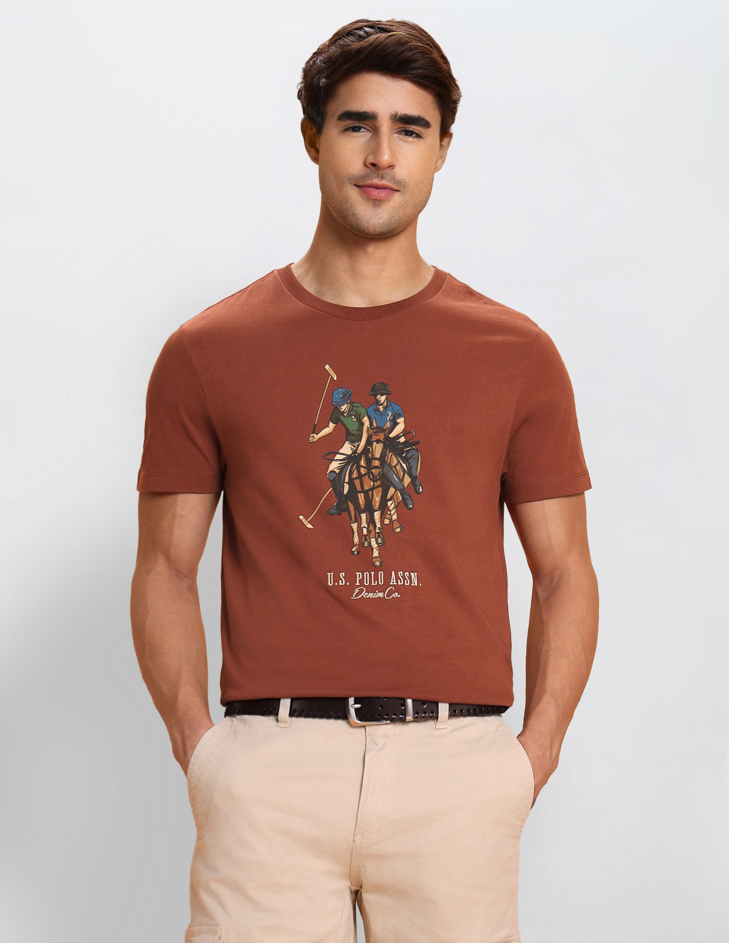 Graphic Brand Printed Muscle Fit T-Shirt