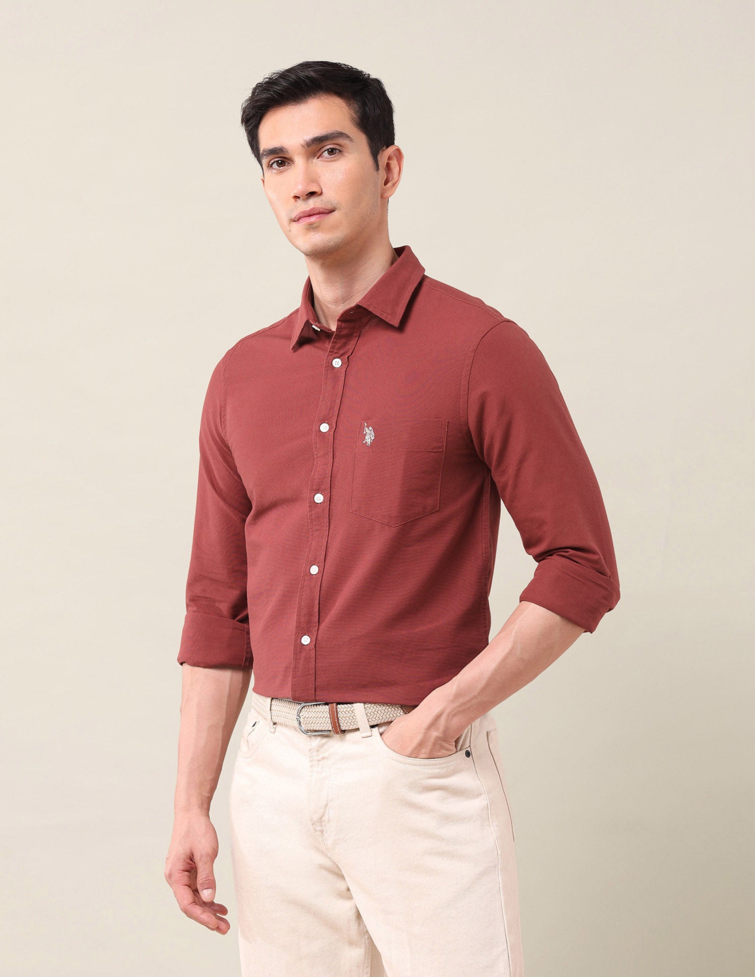 Tailored Fit Solid Shirt