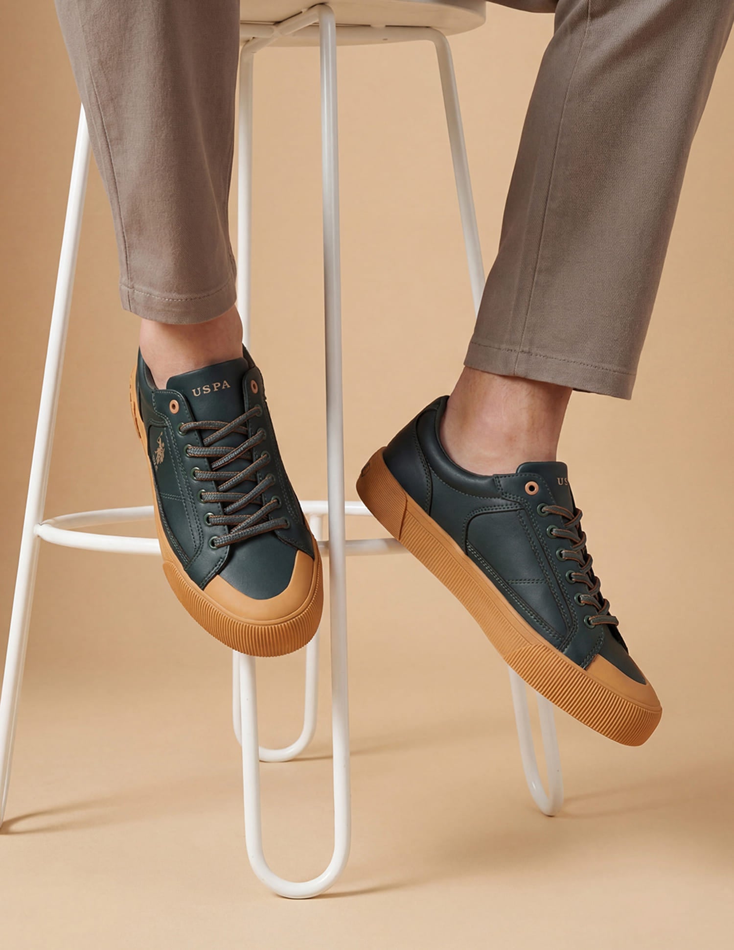 Men Lace-Ups Ruben 3.0 Sneakers Dark Green - U.S. Polo Assn. India | Large