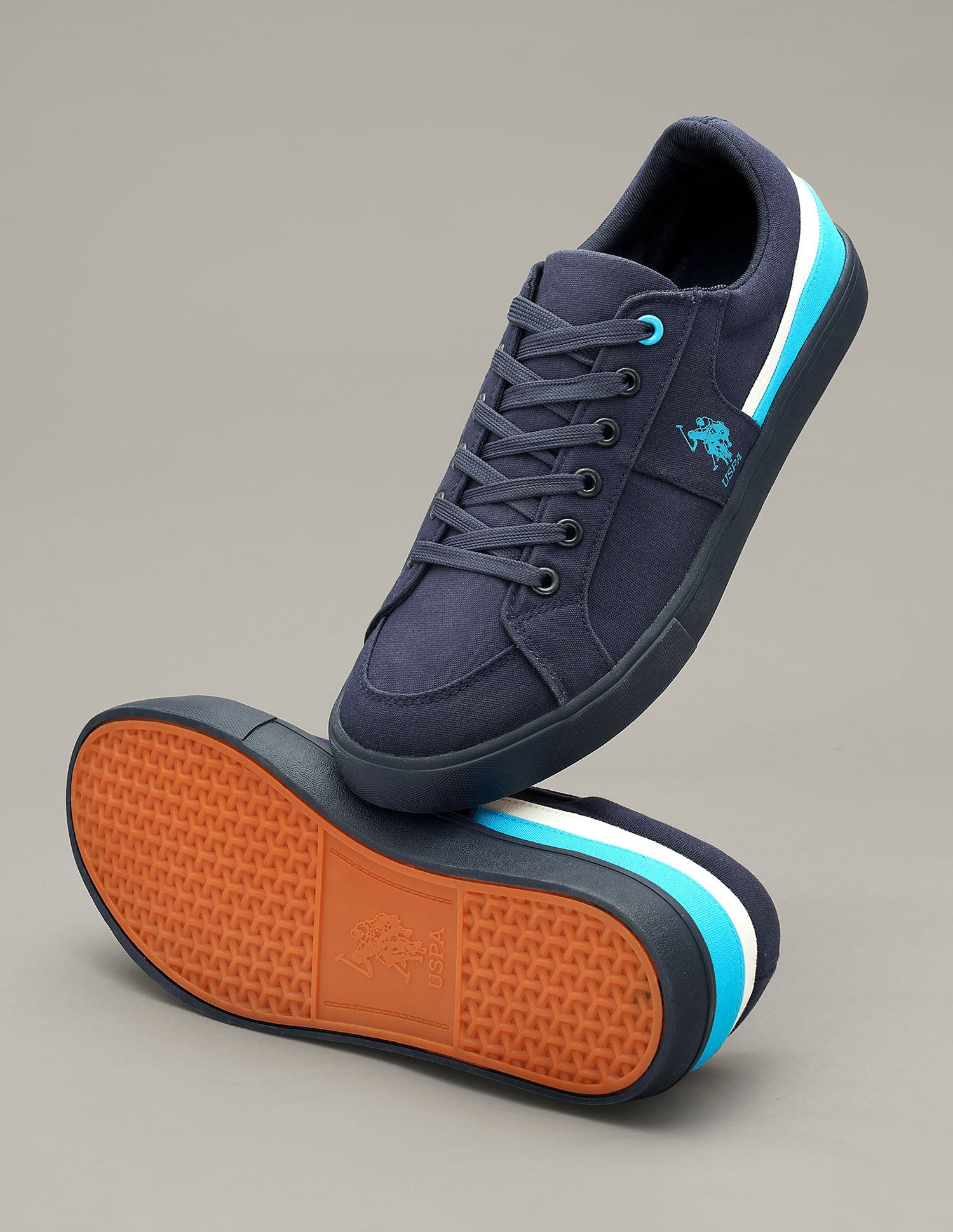 Men Clarkin 4.0 Colour Blocked Sneakers Blue - U.S. Polo Assn. India | Large