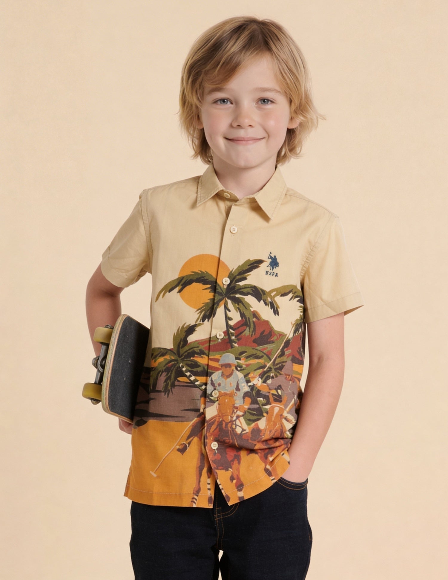 Graphic Brand Printed Regular Fit Shirt