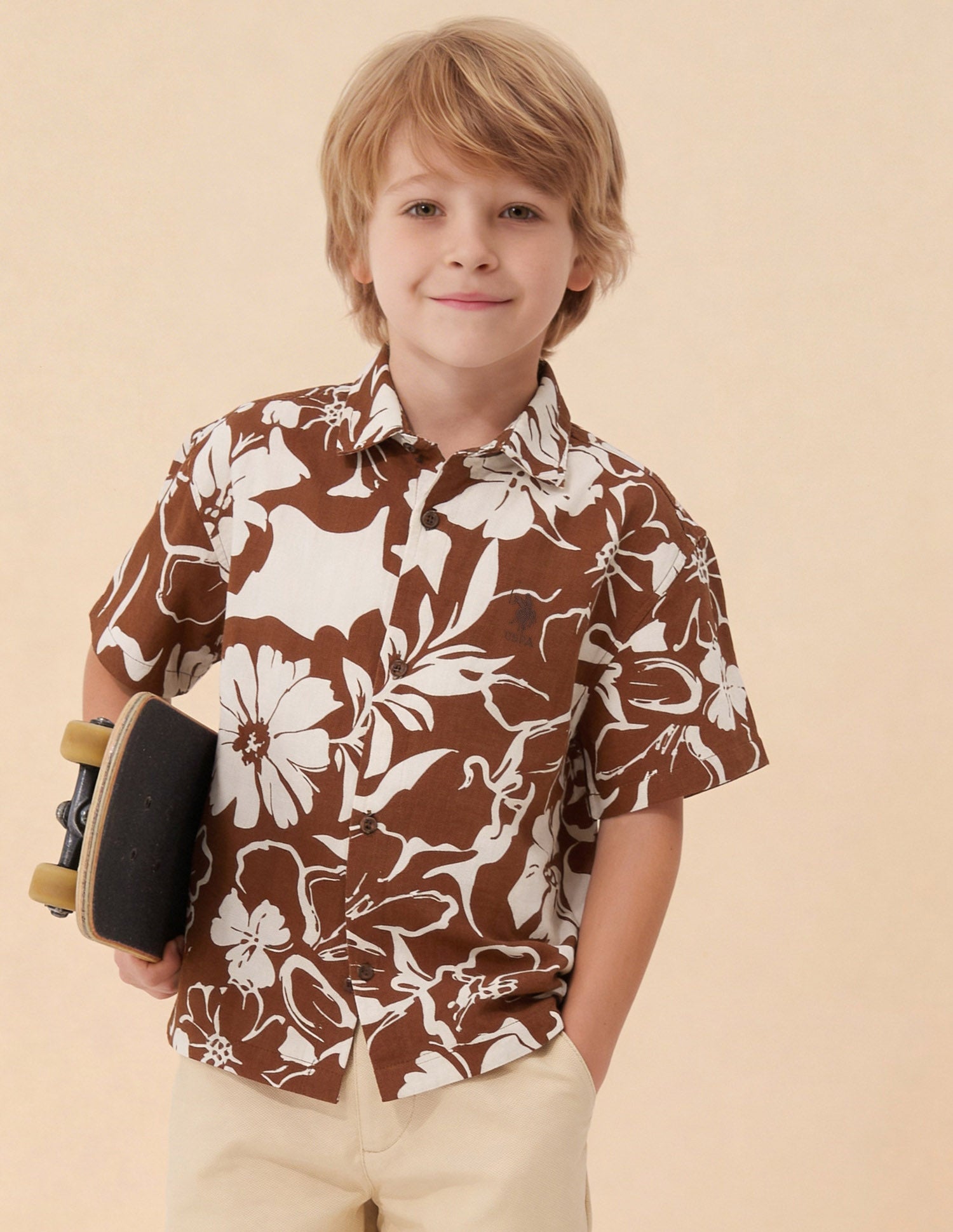 Floral Printed Boxy Fit Shirt