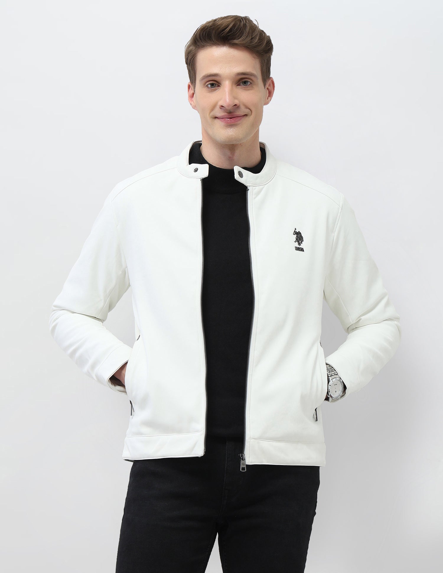 Solid Regular Fit Jacket