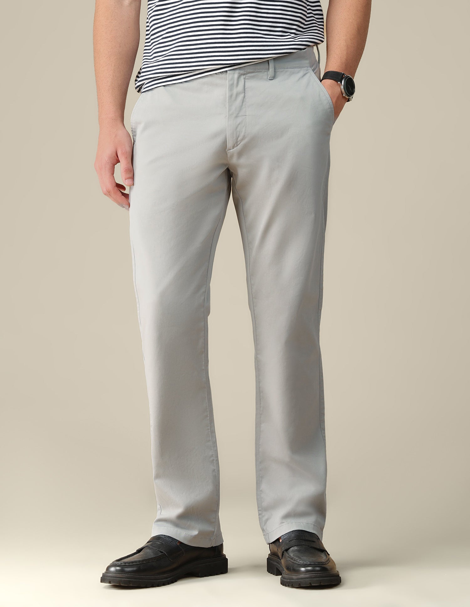 Riley straight fit Twill Trousers