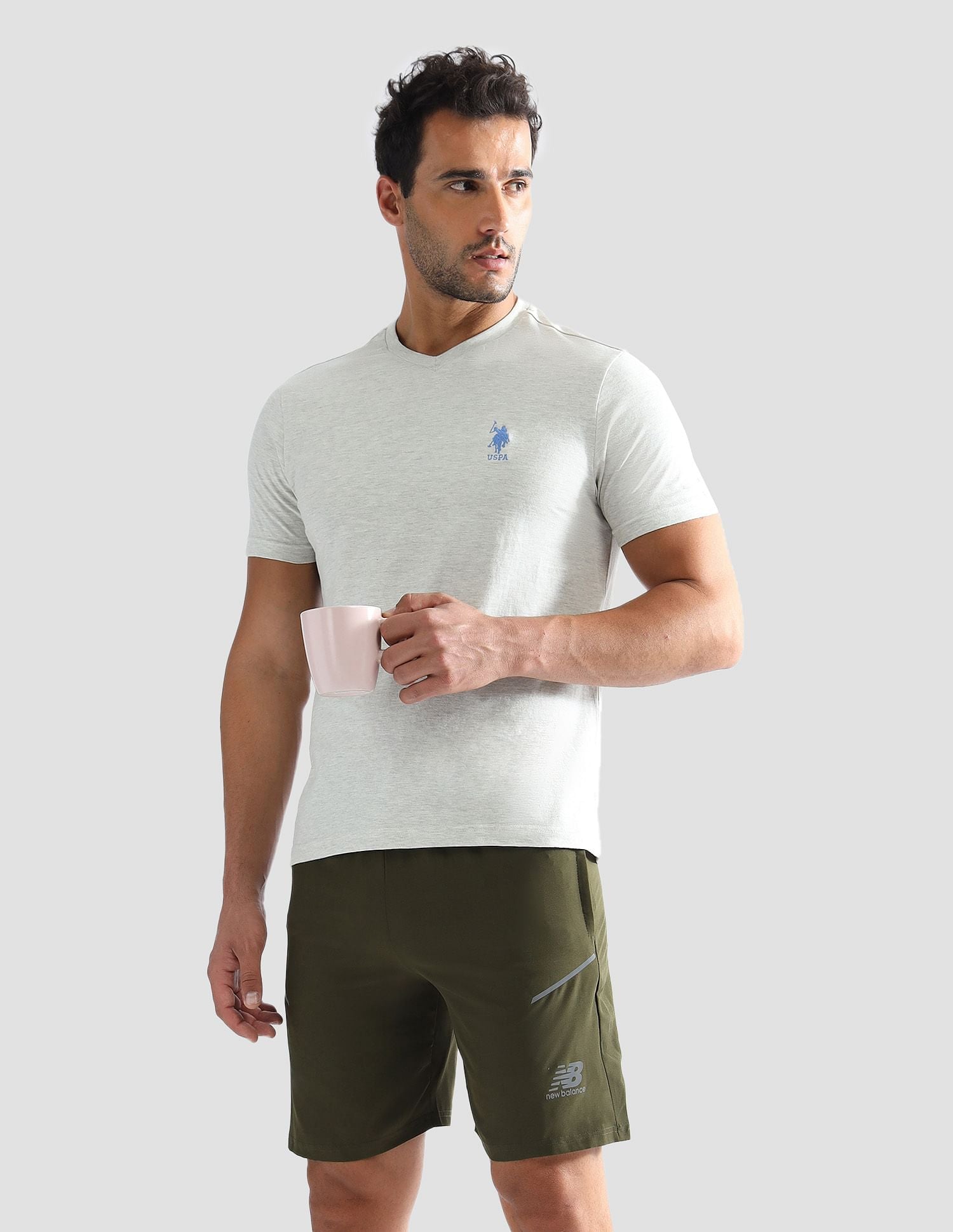 Men Off White I638 Comfort Fit Solid Cotton T-Shirt - Pack Of 1