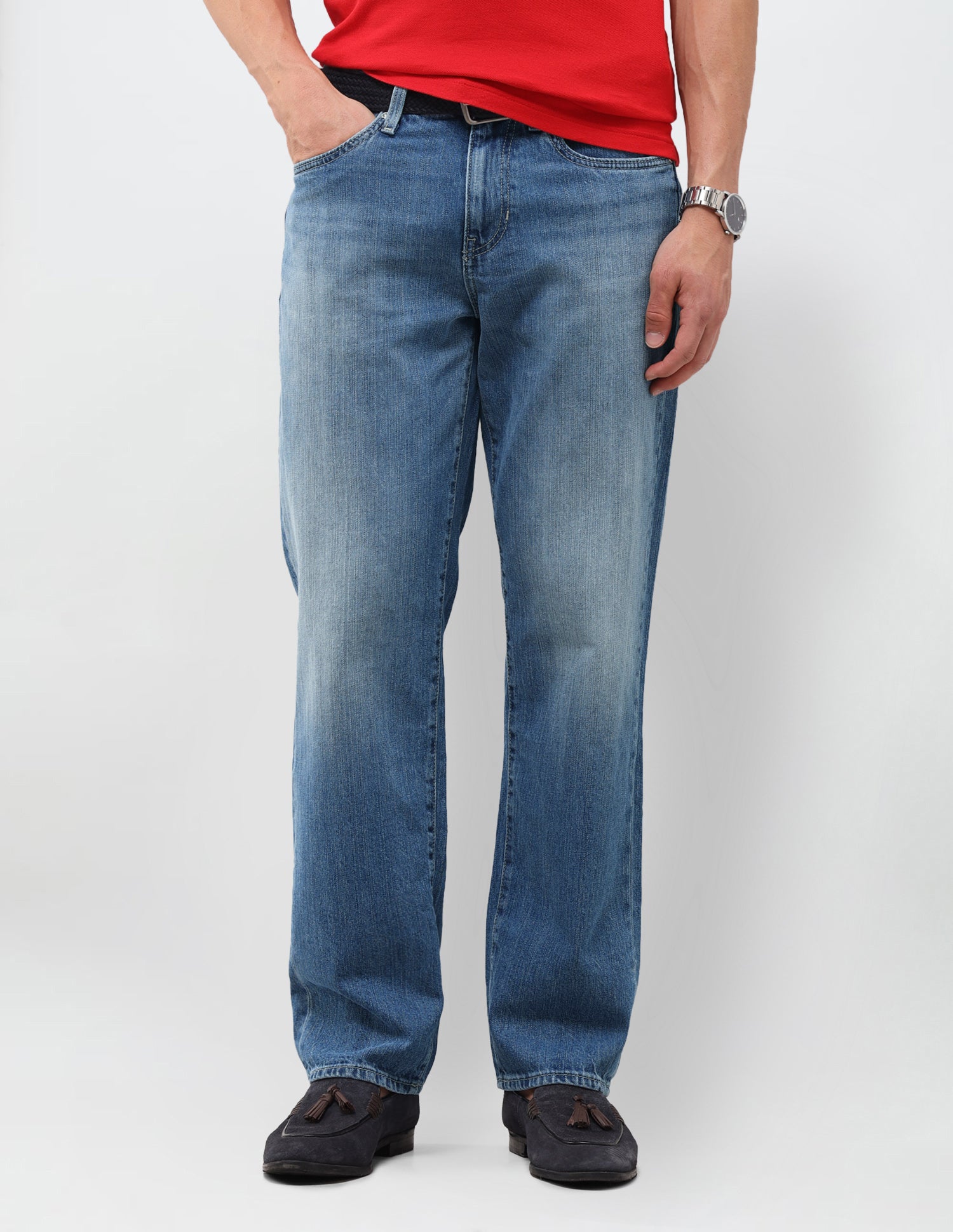 Shawn Relaxed Fit Blue Jeans