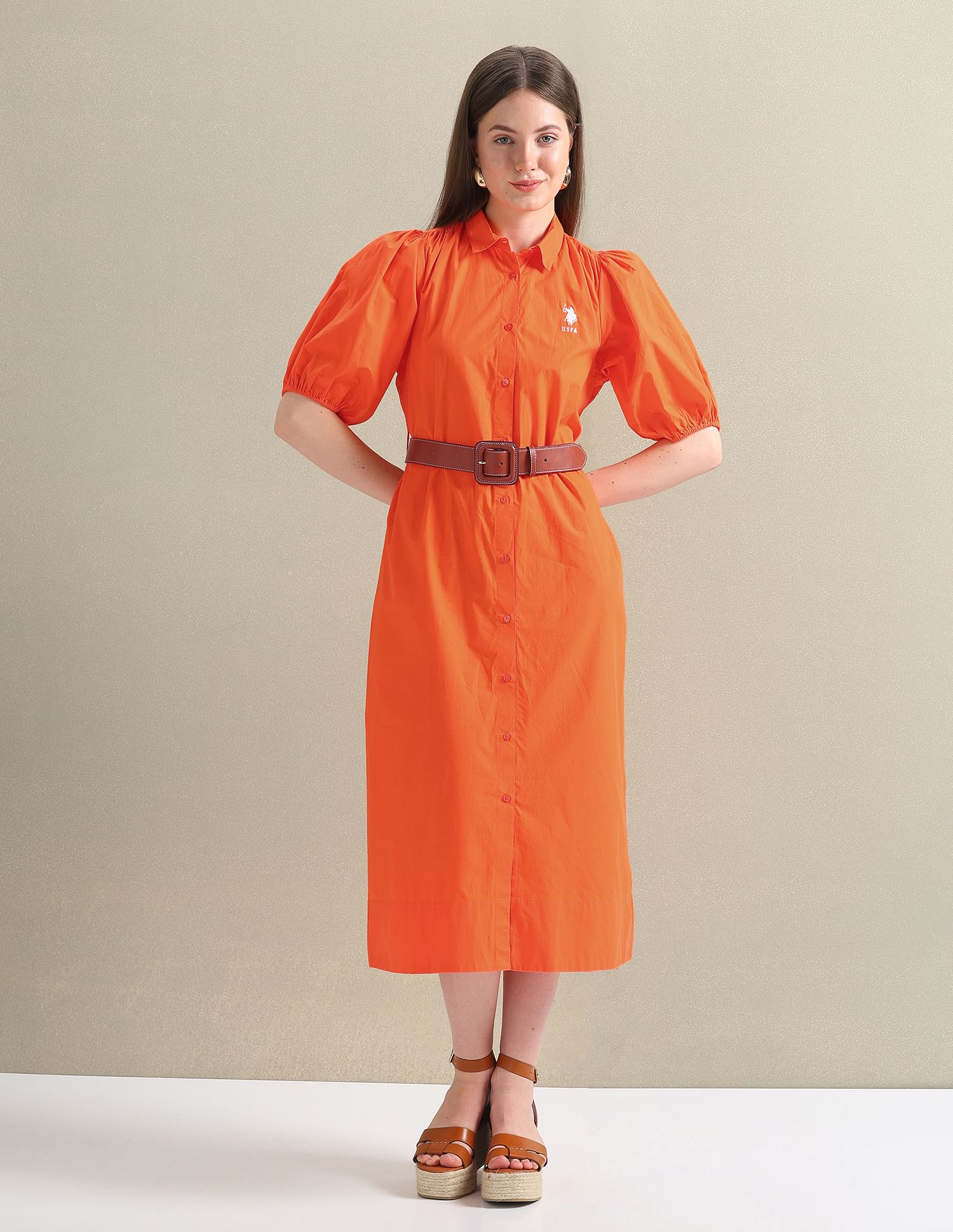 Pure Cotton Relaxed Shirt Dress