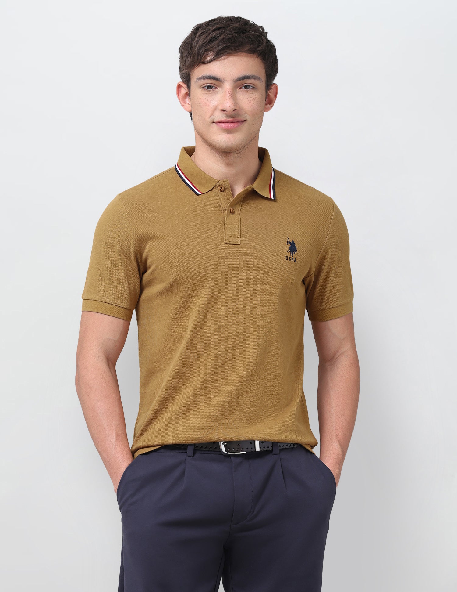 Solid Regular Fit Polo Shirt