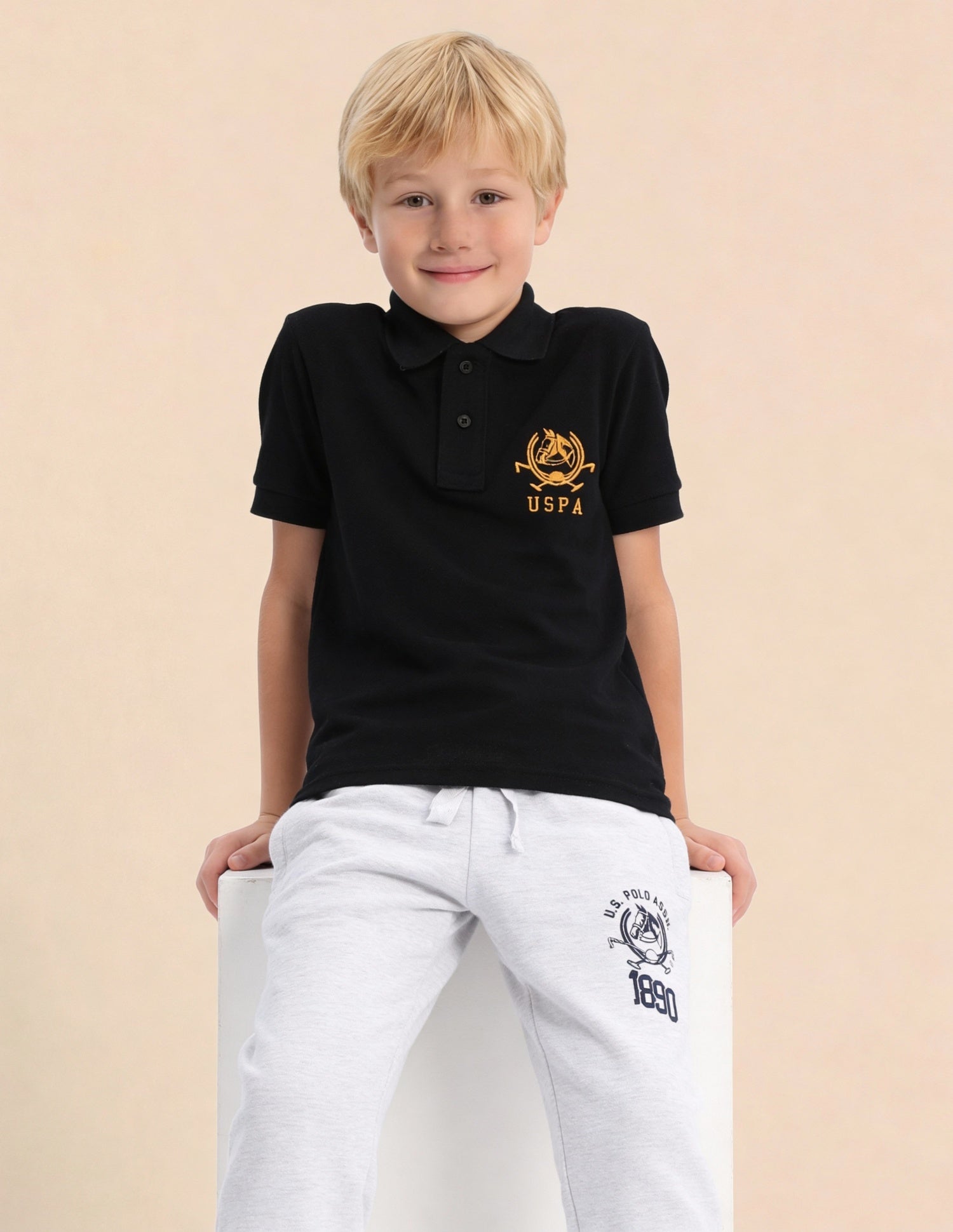 Boys Pure Cotton Polo Shirt