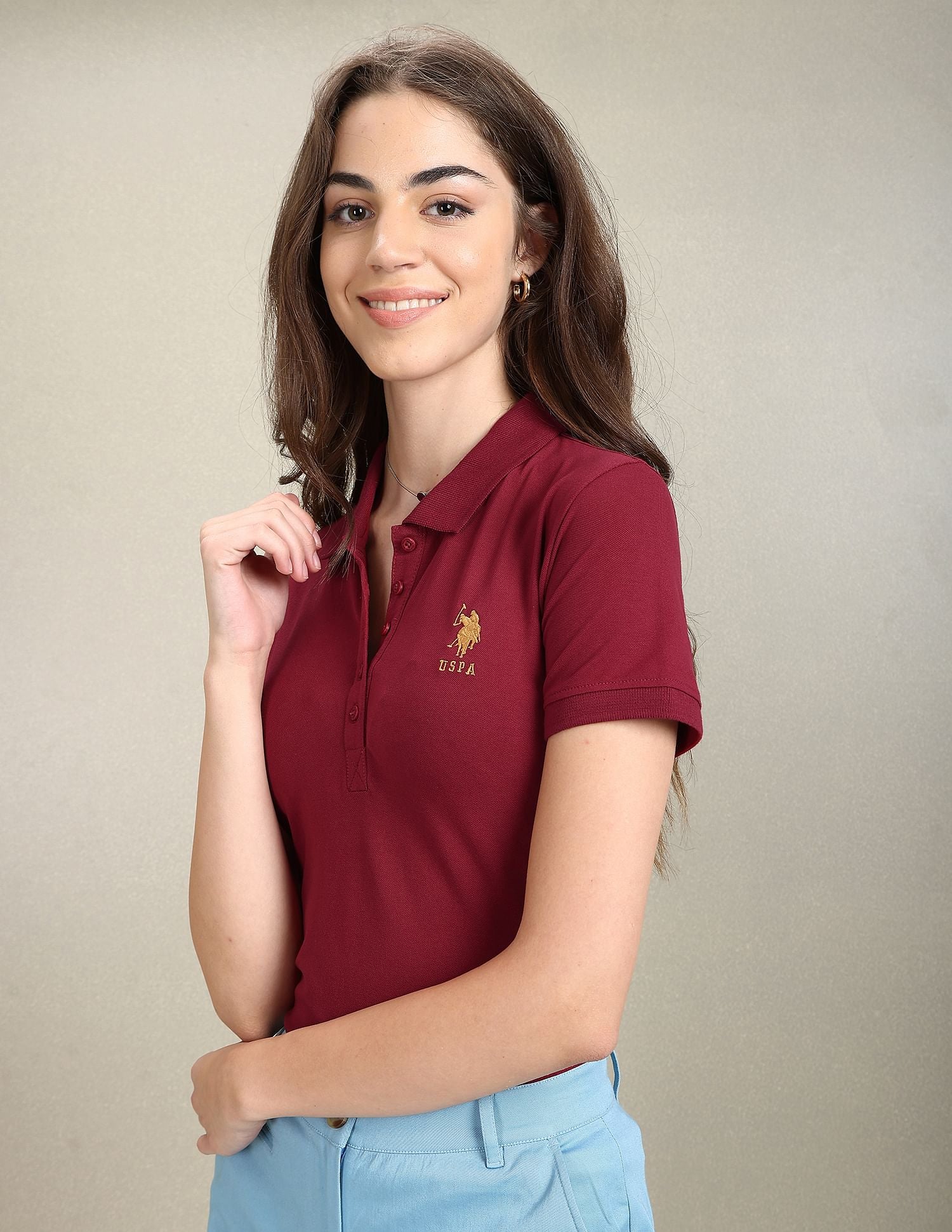 Solid Slim Polo Shirt