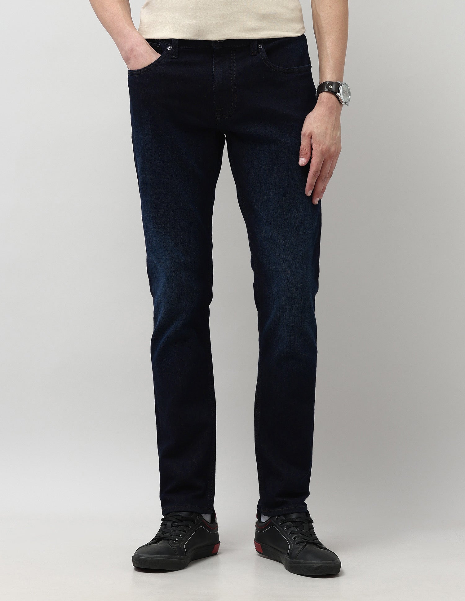 Brandon Slim Tapered Fit Blue Jeans